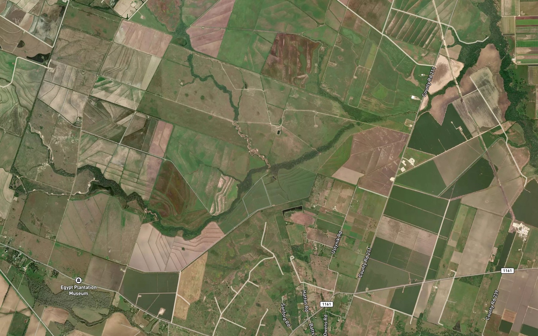 Satellite map of the Lone Tree Creek