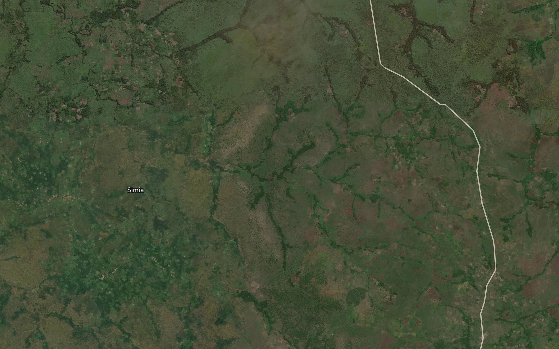 Satellite map of the Dereme