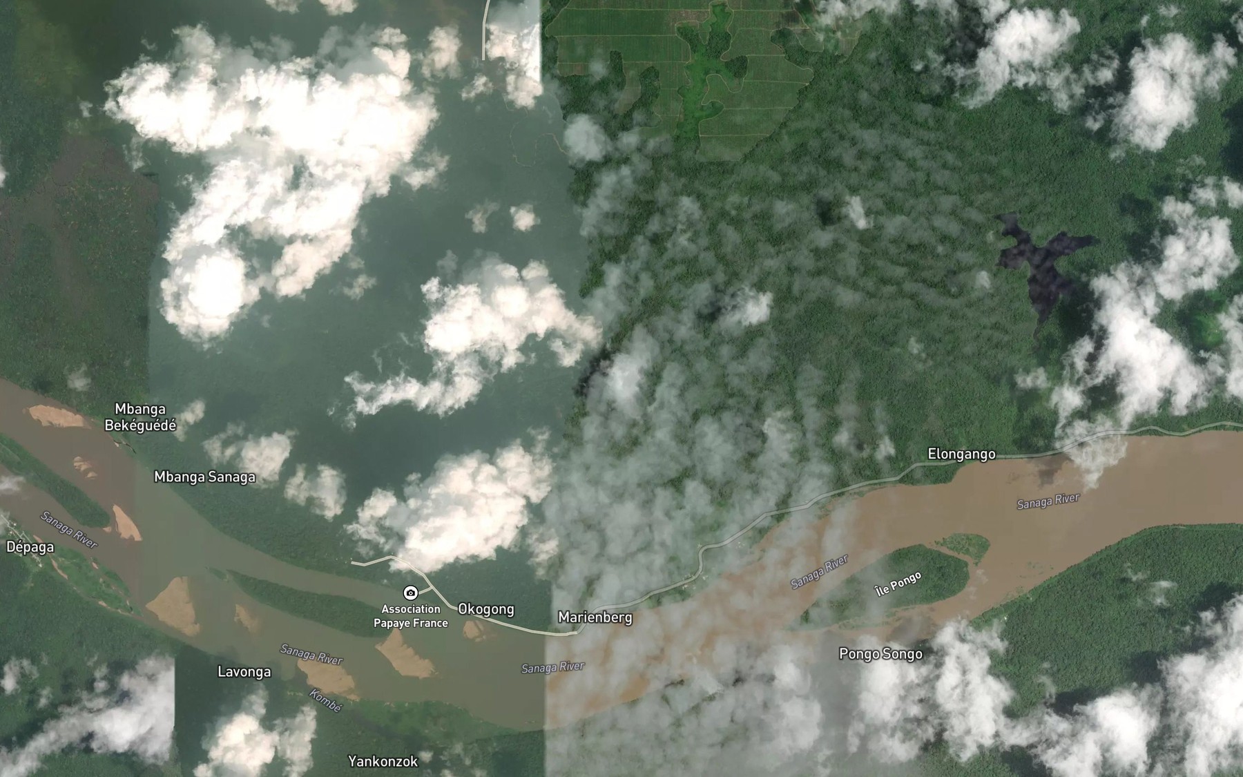 Satellite map of the Onde
