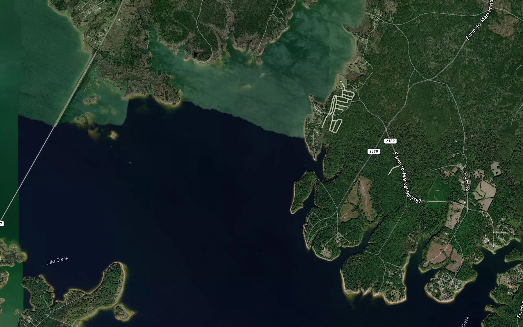 Satellite map of the Franklin Branch