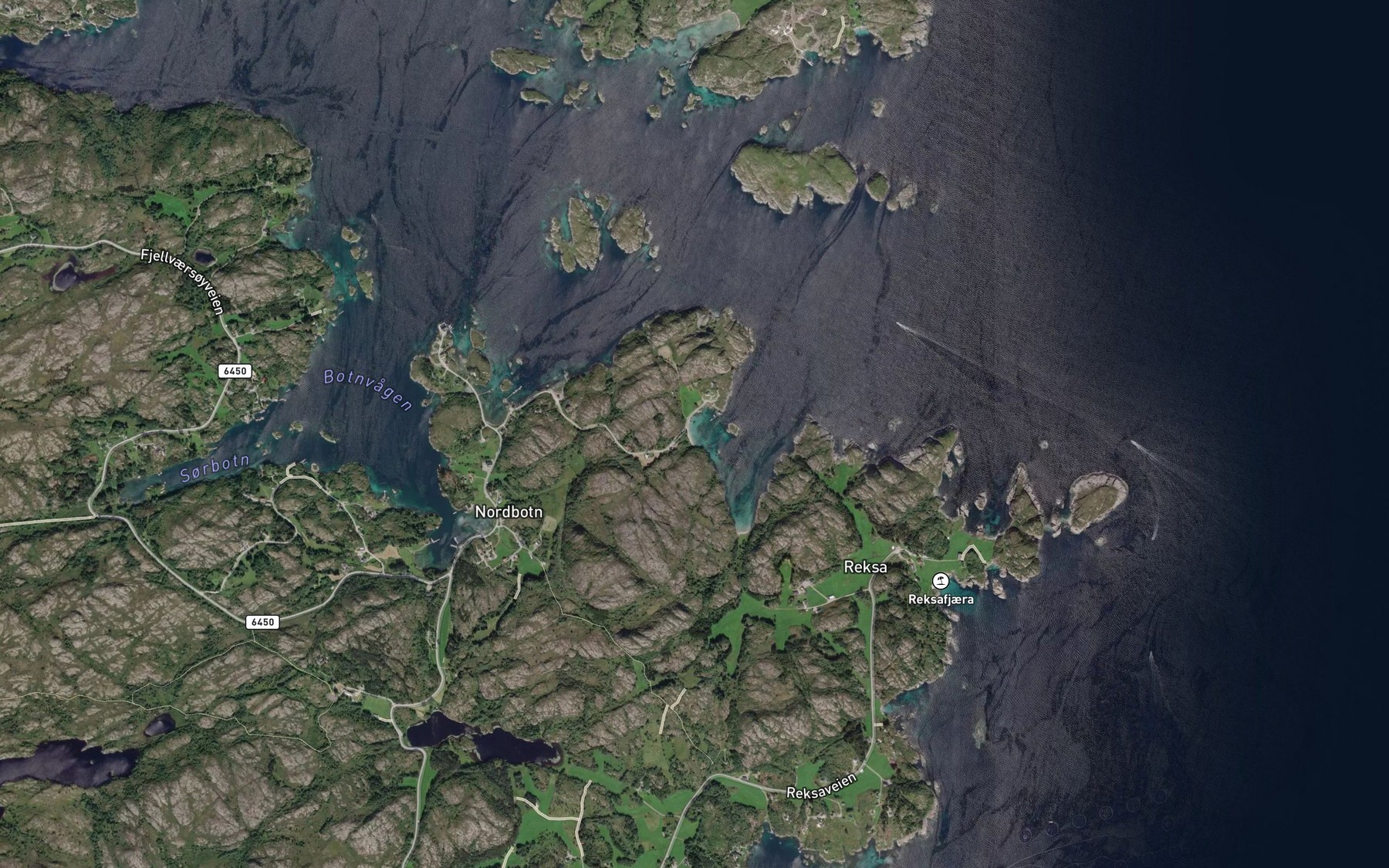 Satellite map of the Kvitsanbukta