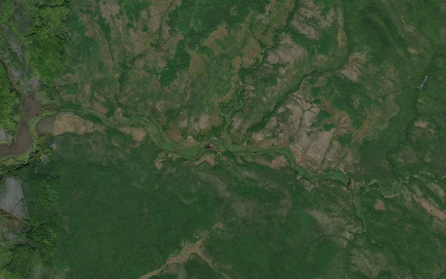 Satellite map of the Verkhniy