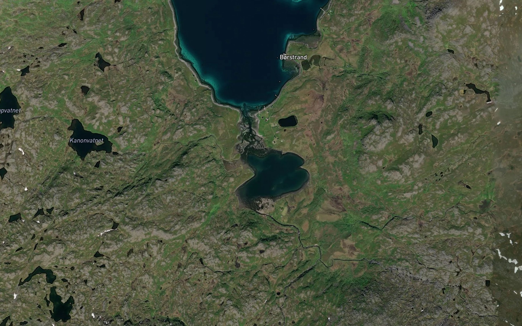 Satellite map of the Storvantet