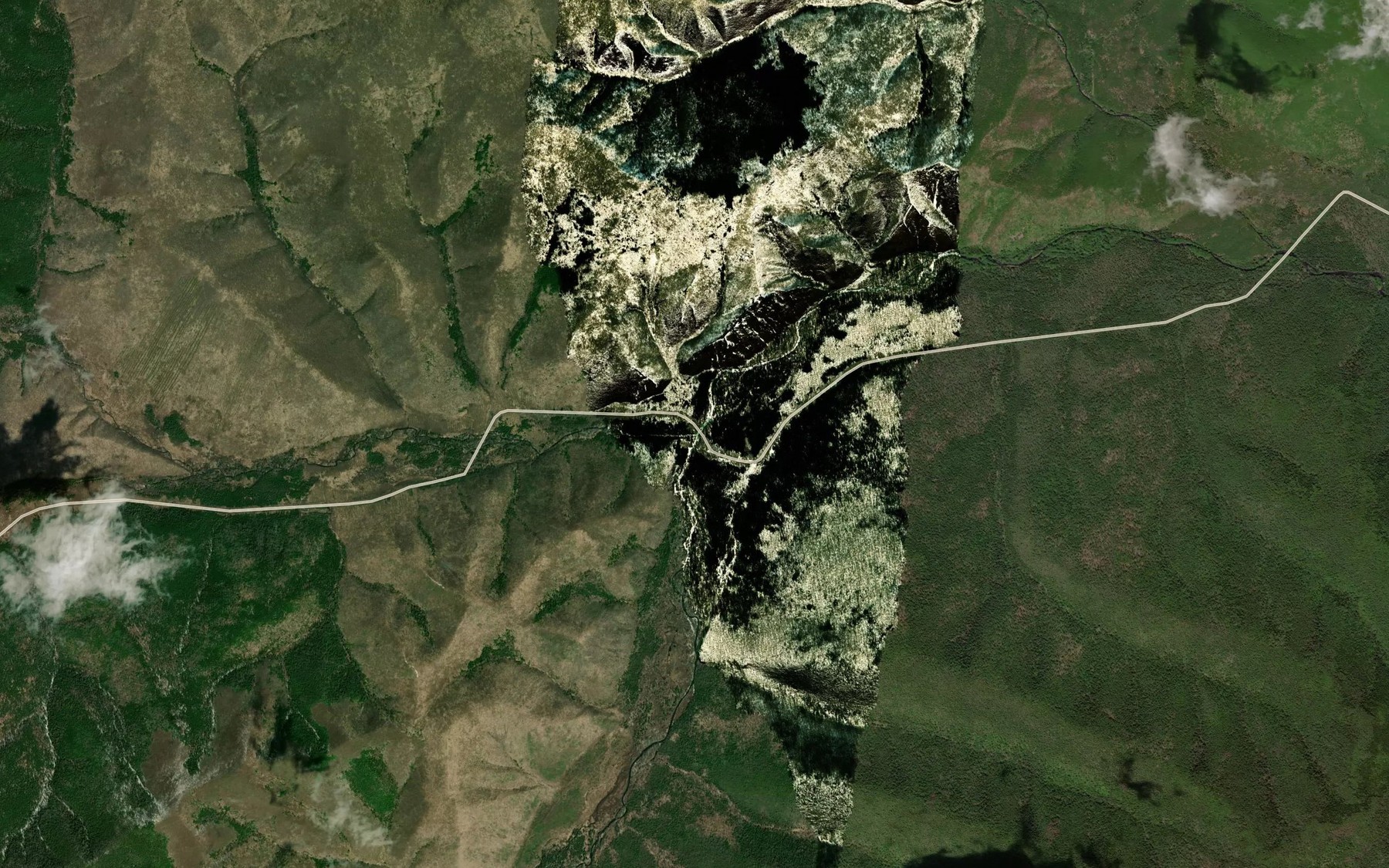 Satellite map of the Mutnaya