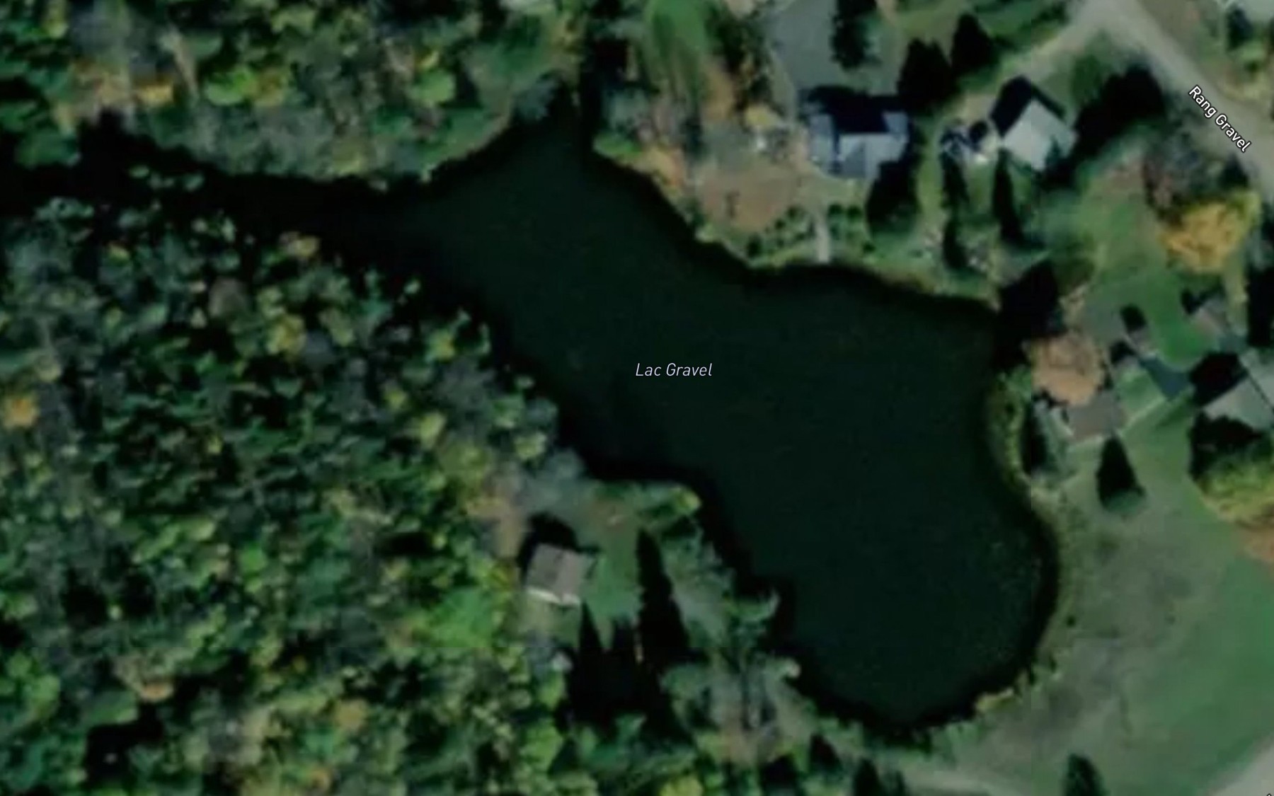 Satellite map of the Lac Gravel