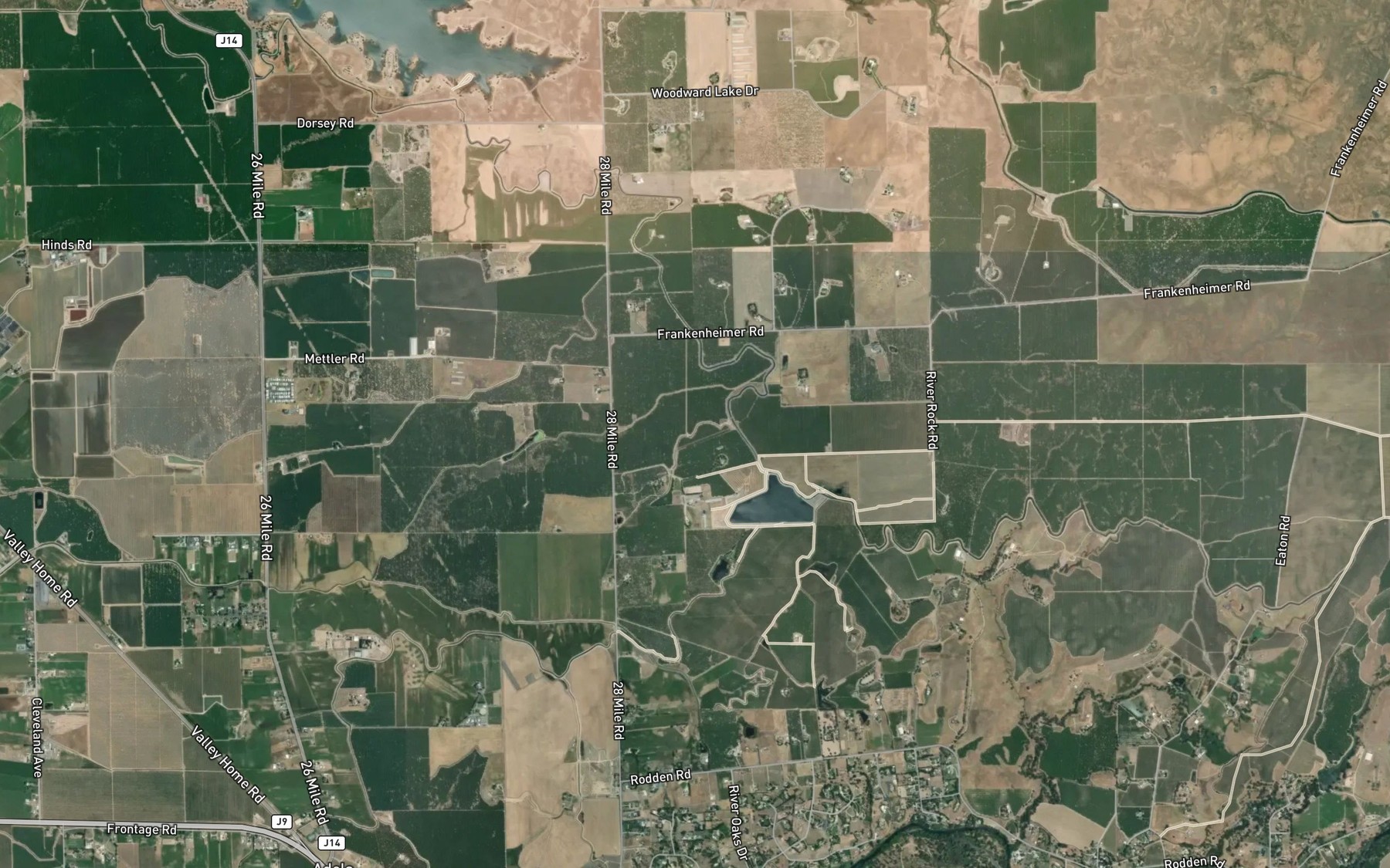 Satellite map of the Stevenot Lateral