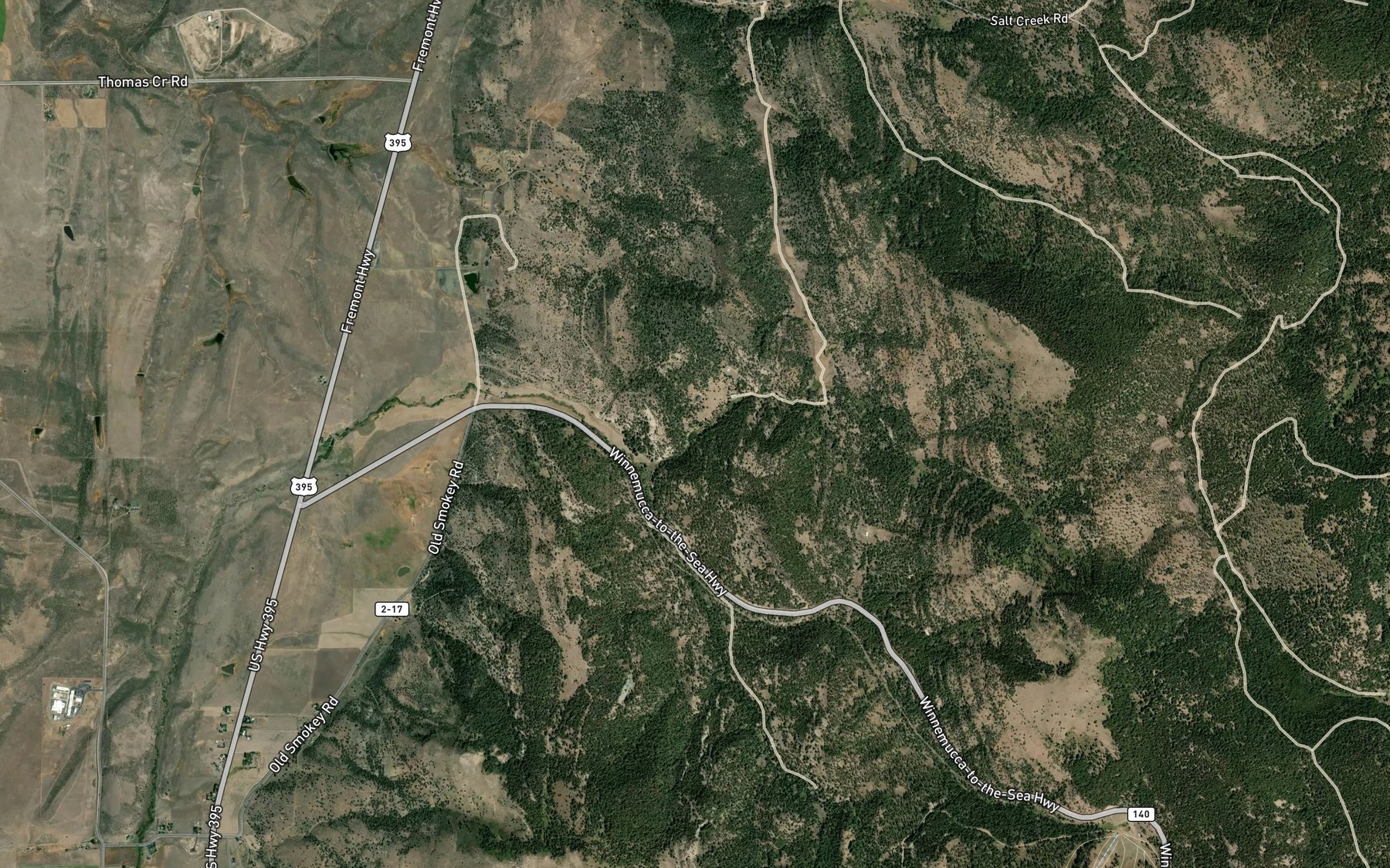 Satellite map of the Lower Reservoir