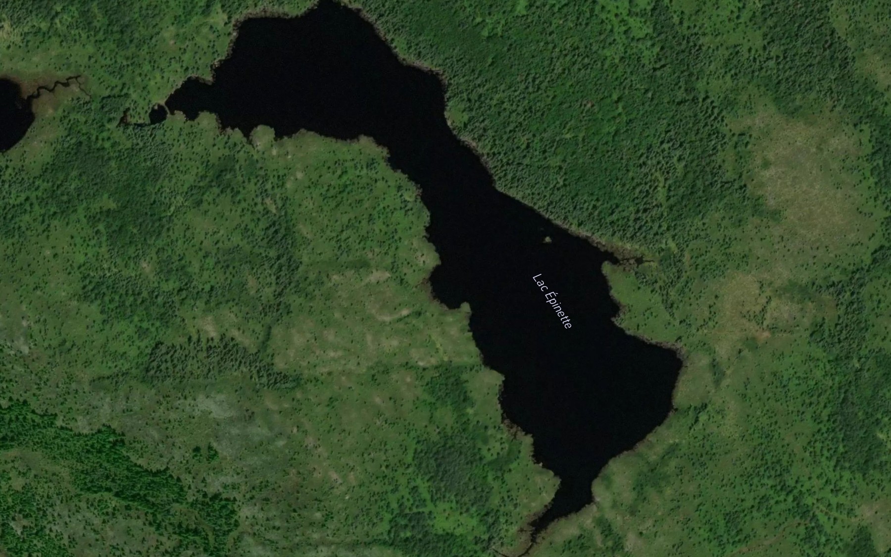 Satellite map of the Lac Epinette