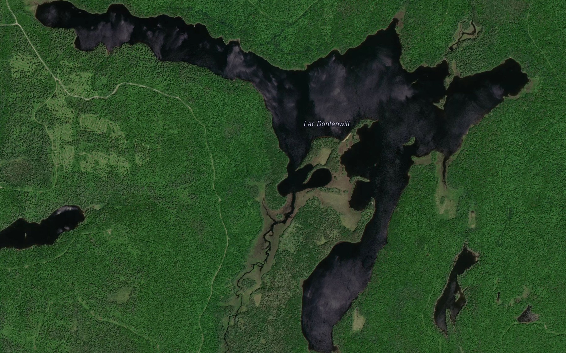 Satellite map of the Lac Dontenwill