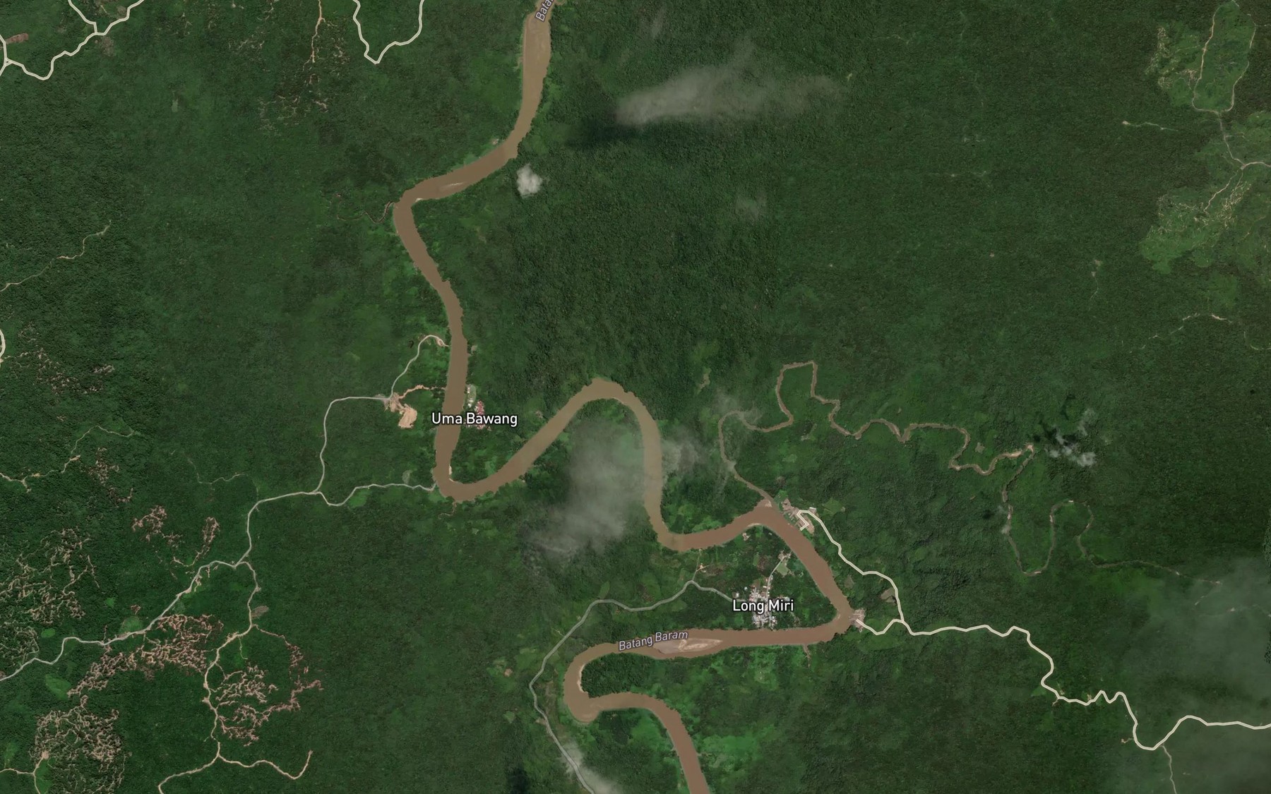 Satellite map of the Sungai Ubah