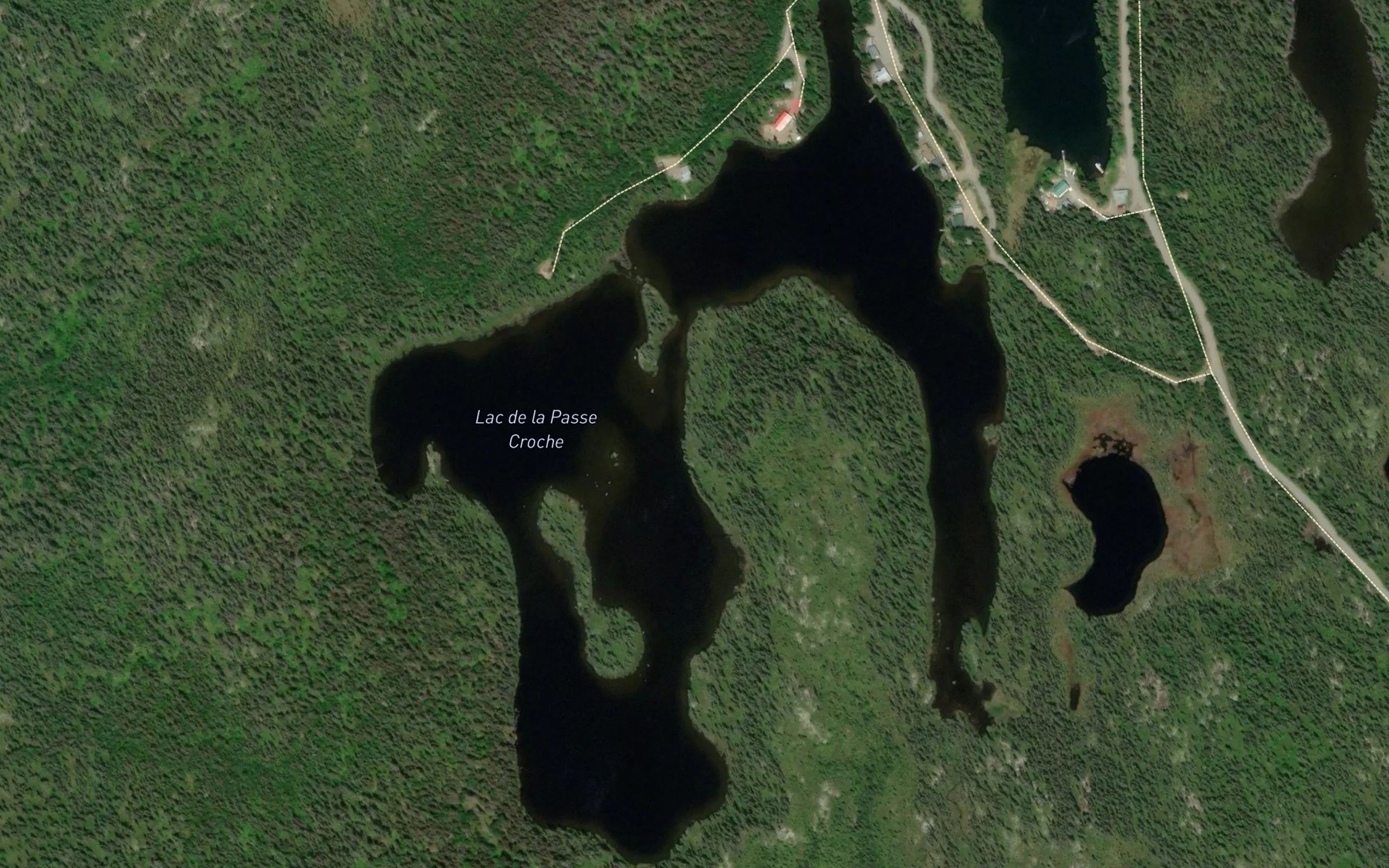 Satellite map of the Lac de la Passe