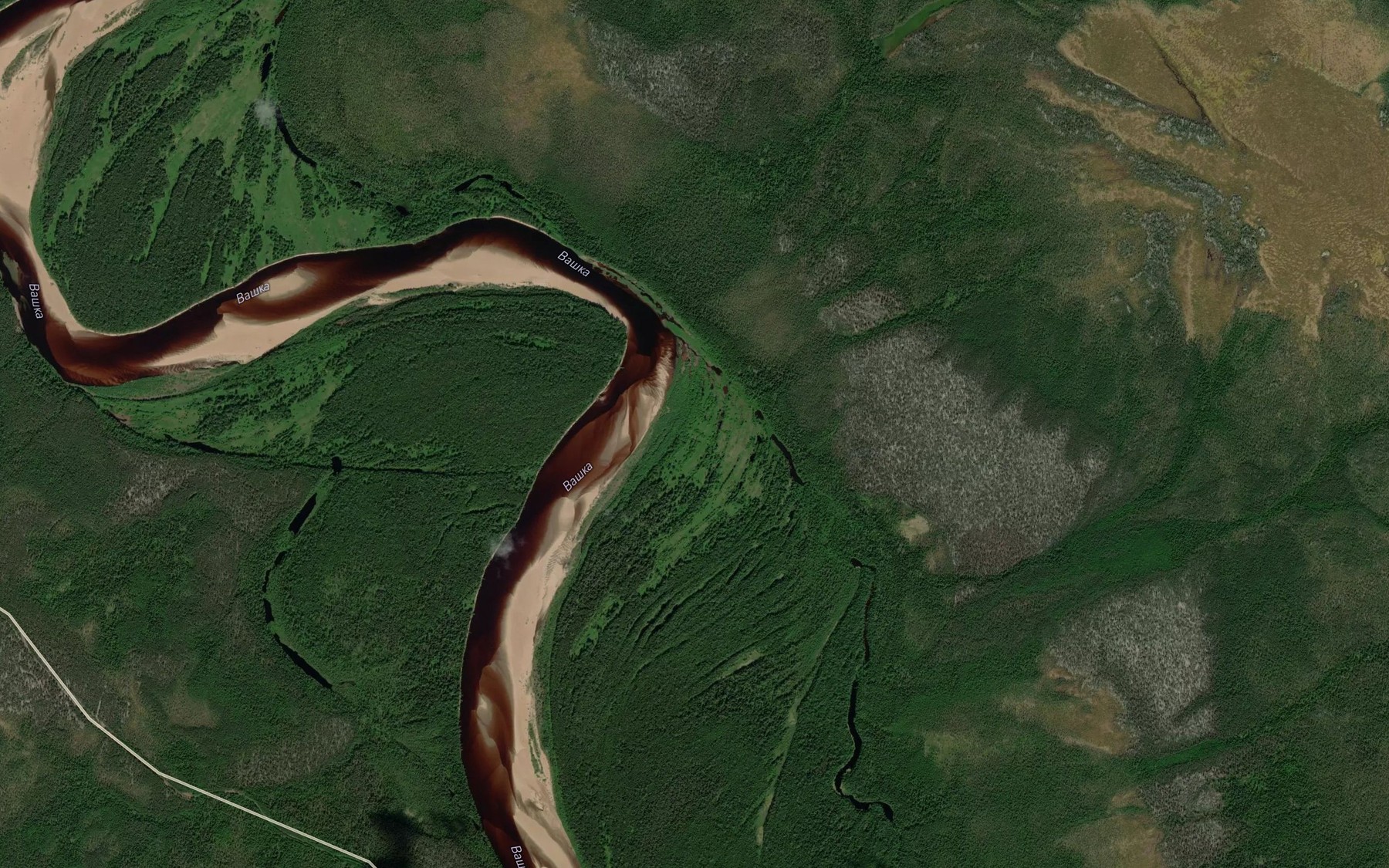 Satellite map of the Gamshor