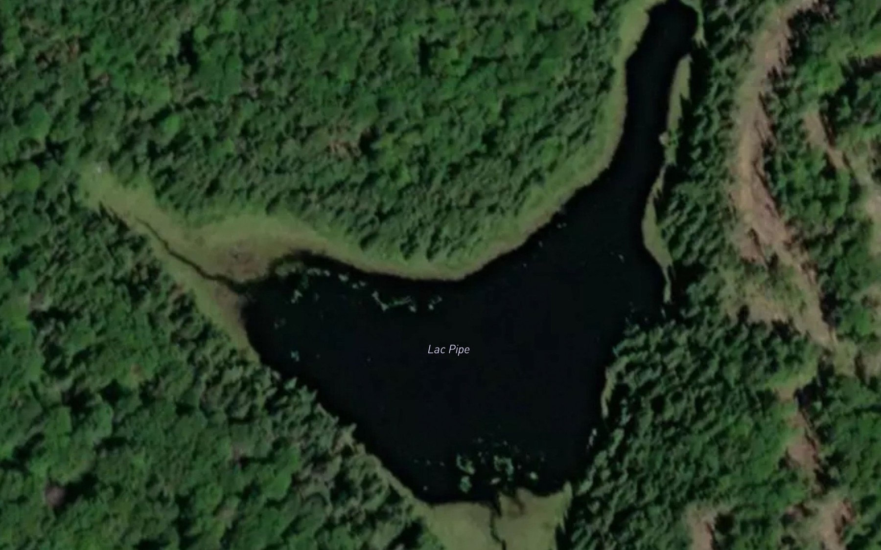Satellite map of the Lac Pipe