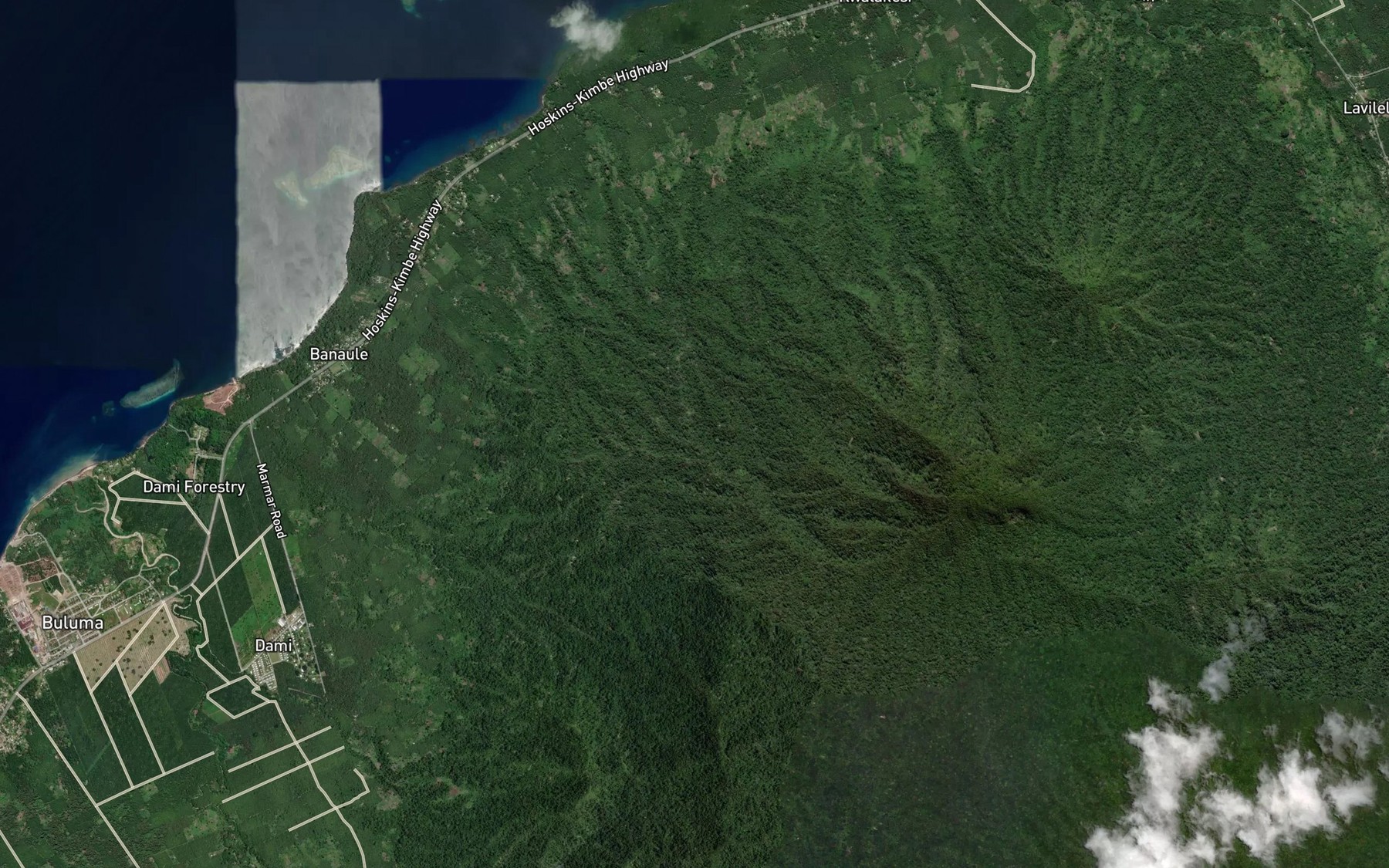 Satellite map of the Walkesi Creek