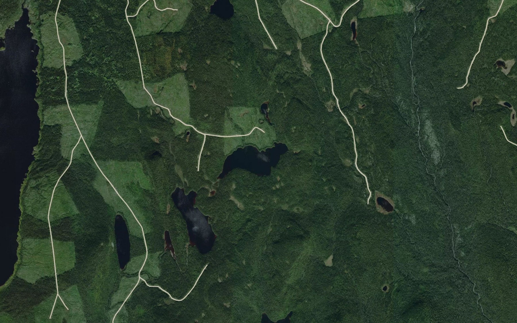 Satellite map of the Lac Lacoste