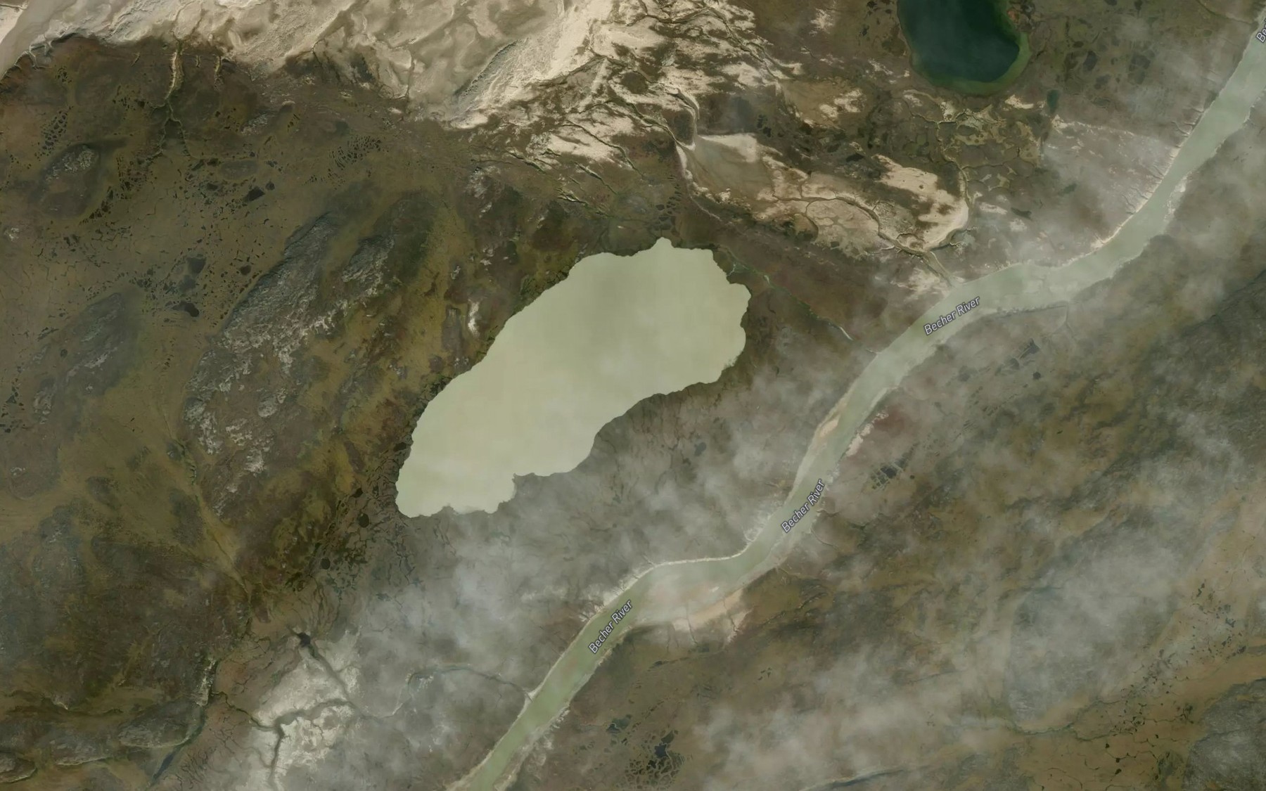 Satellite map of the Tahirarjuaq Lake