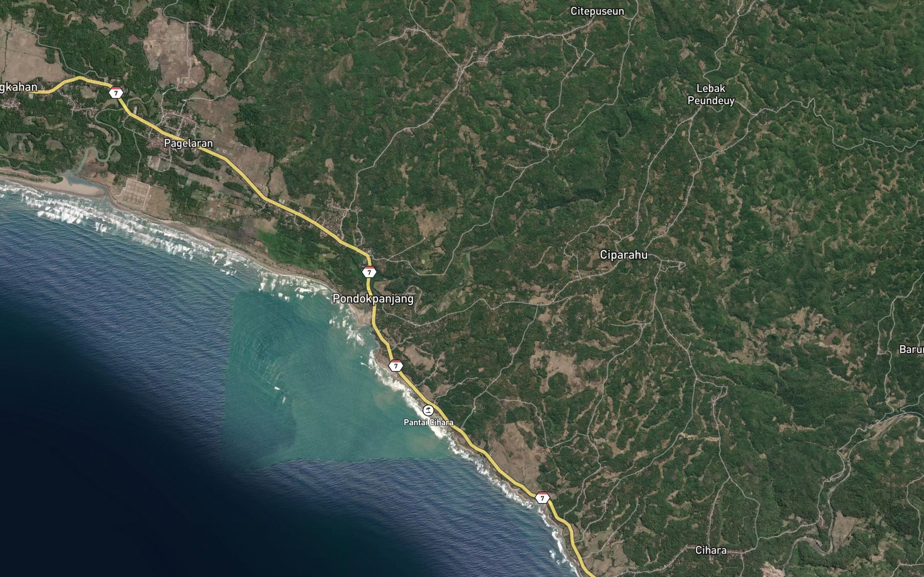 Satellite map of the Ci Bunar