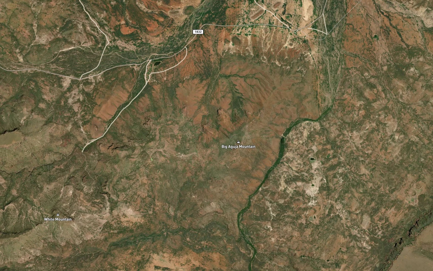 Satellite map of the T and P Lake