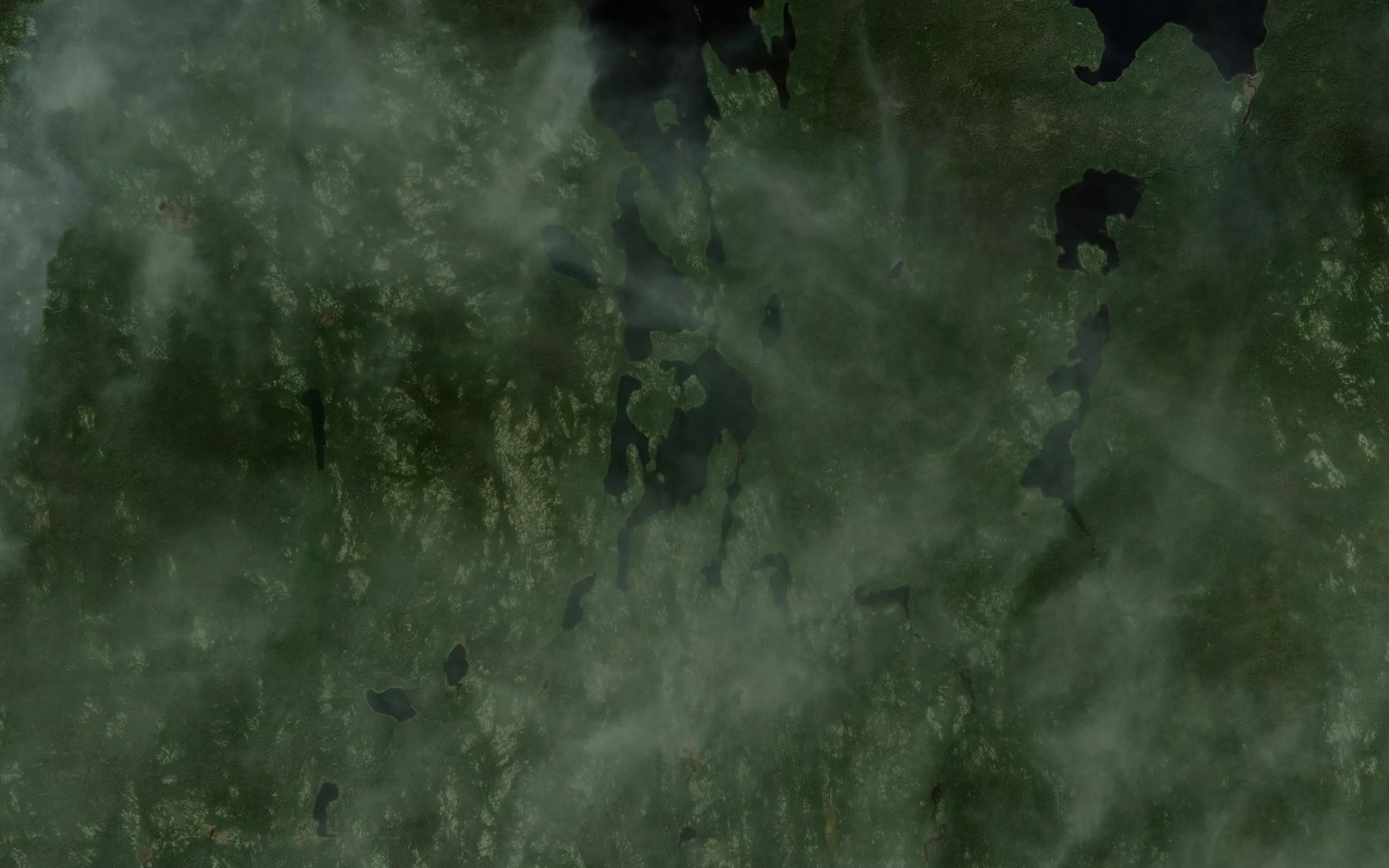 Satellite map of the Lac Hebert