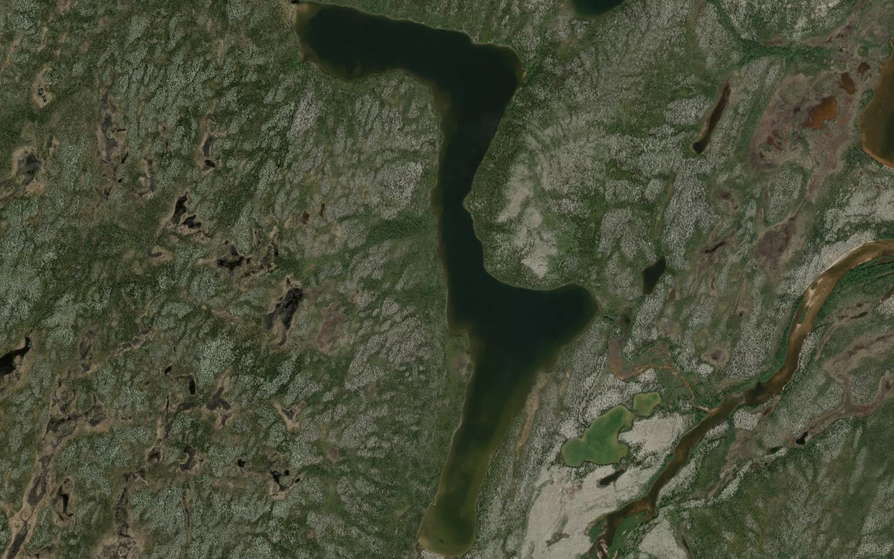Satellite map of the Lac Villemure