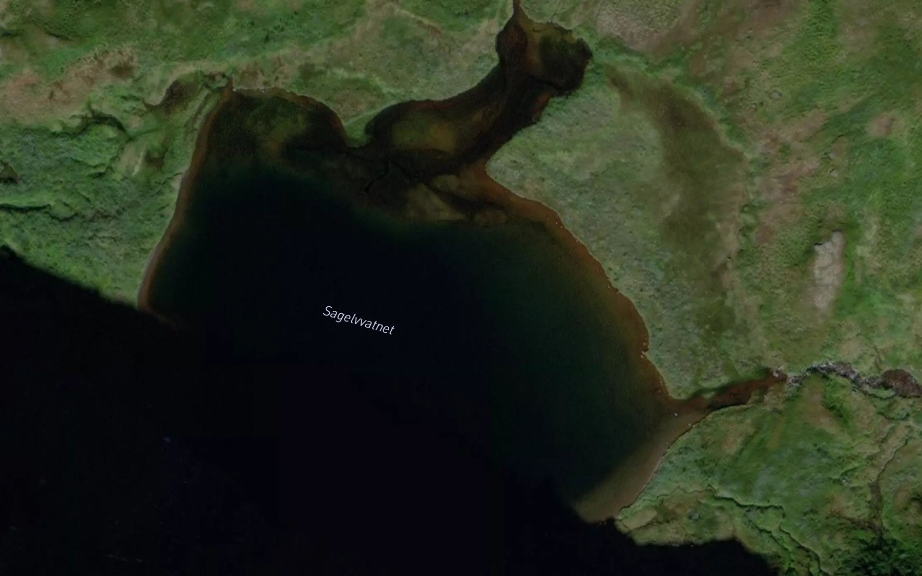 Satellite map of the Sagelvvatnet