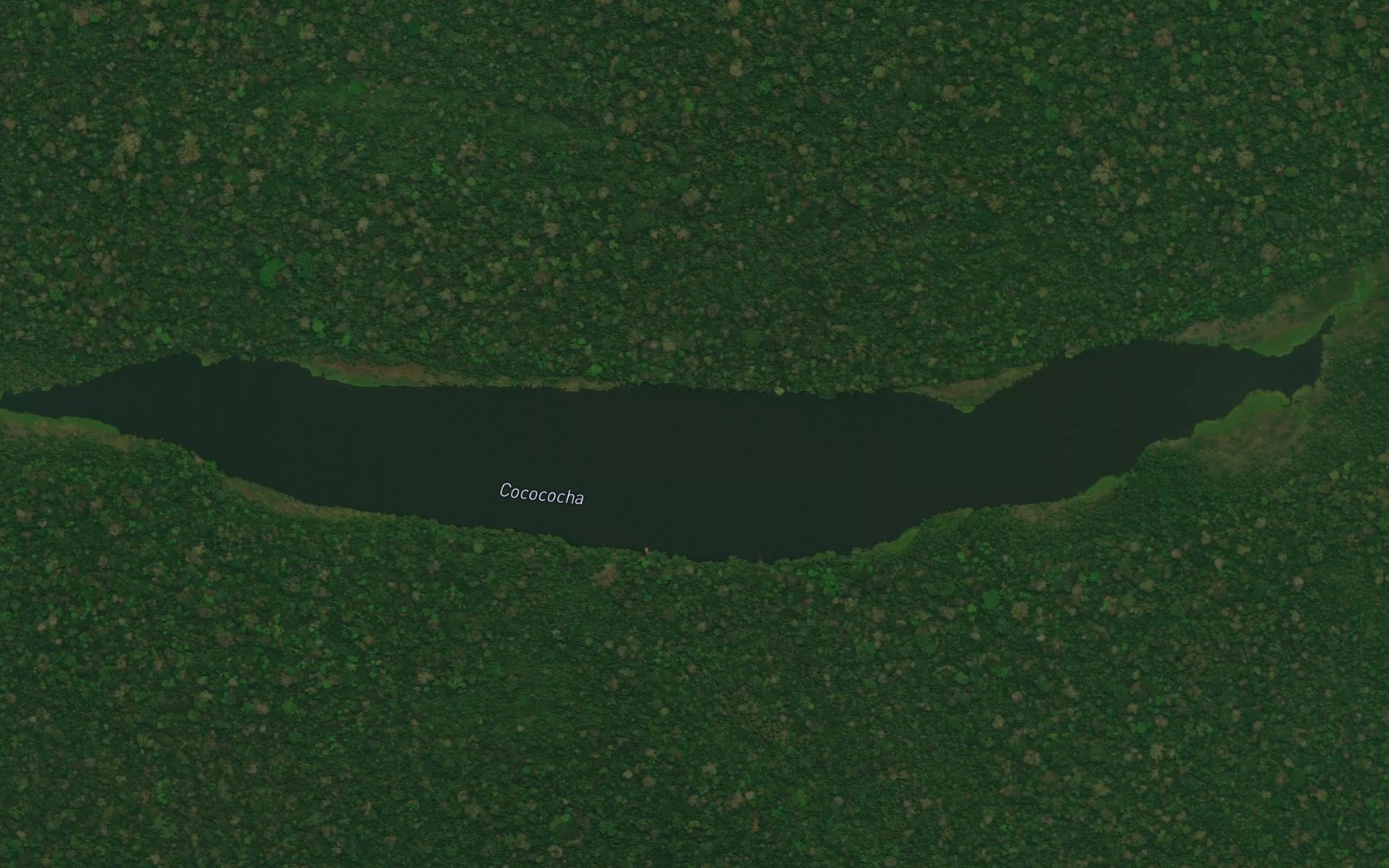 Satellite map of the Laguna Cococha