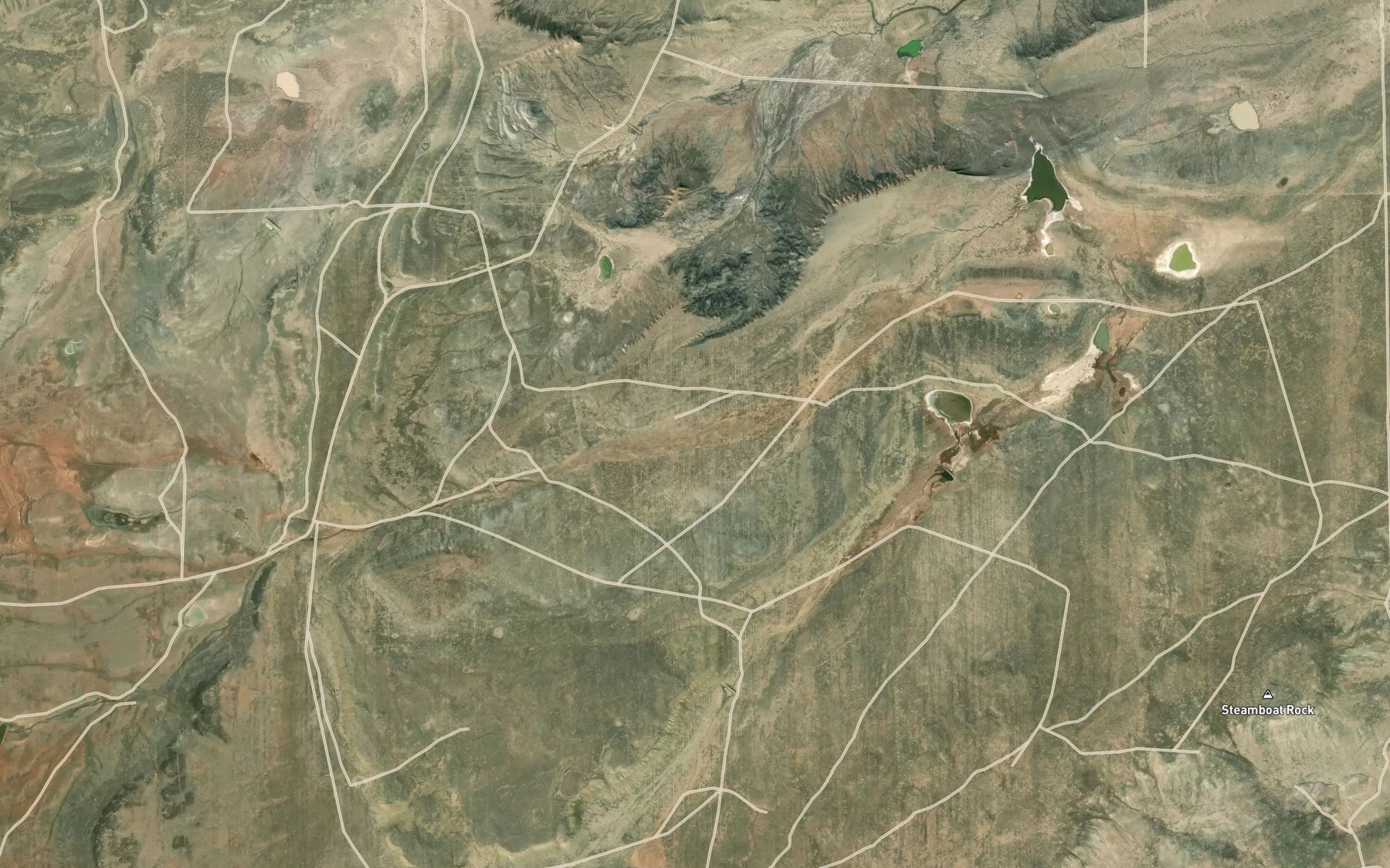 Satellite map of the Dickey Creek