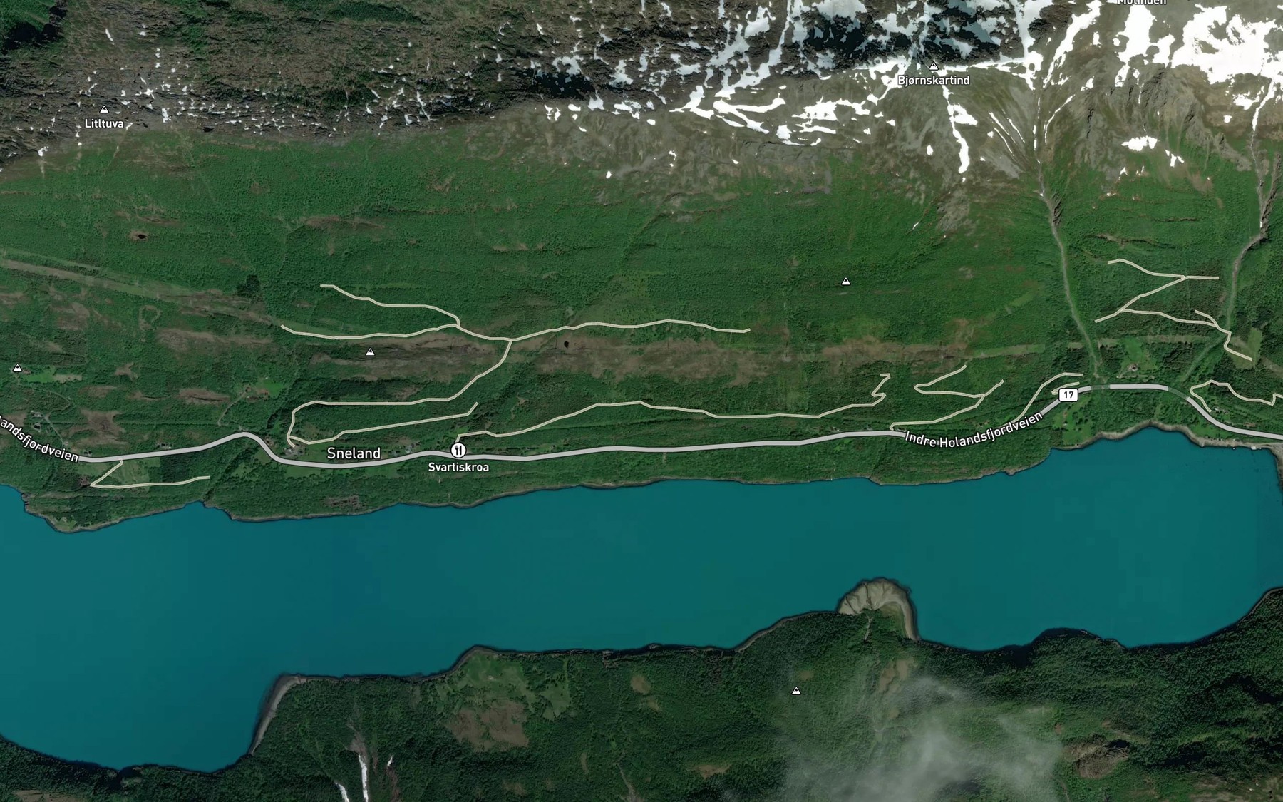 Satellite map of the Dyrhammarbekken