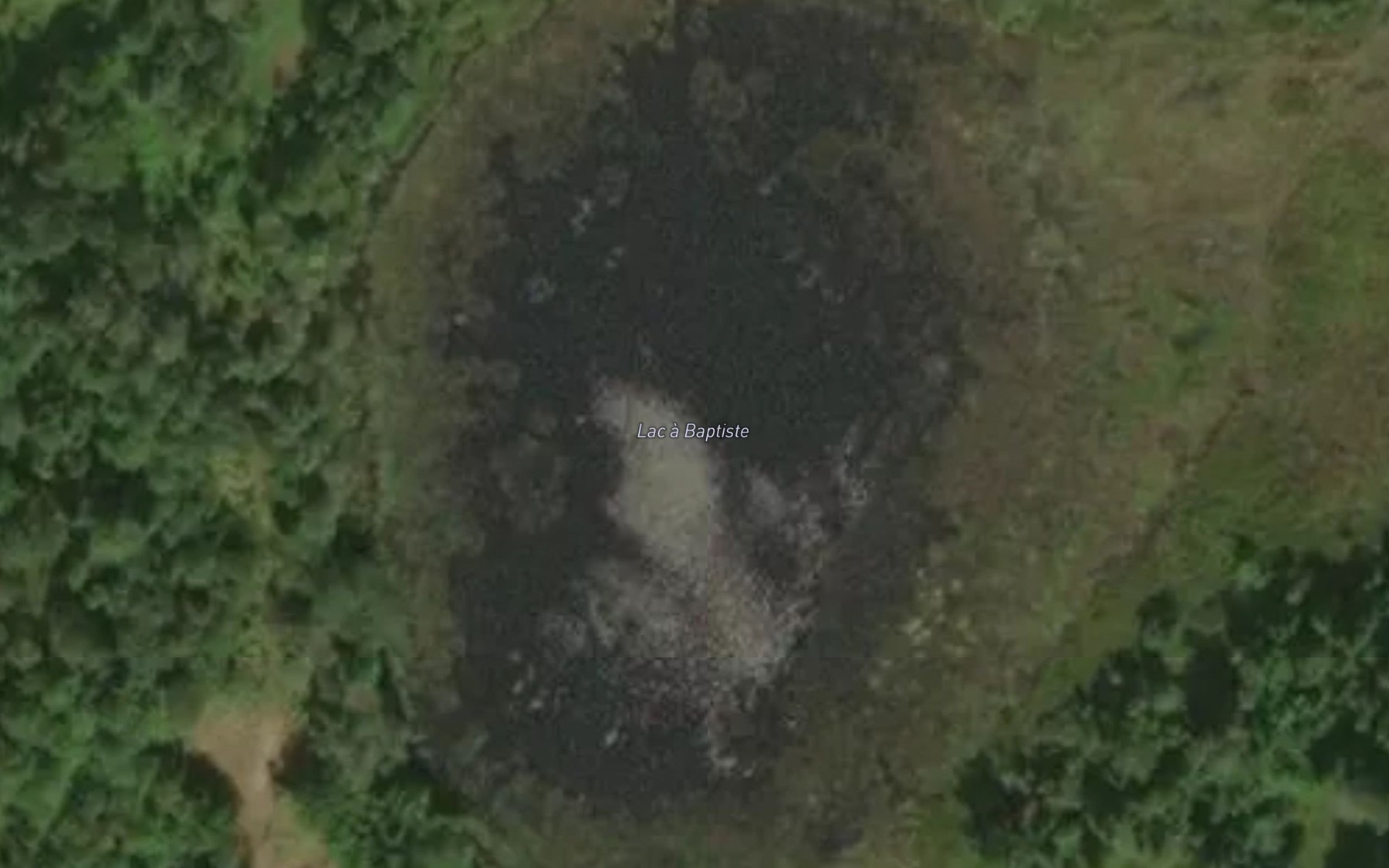 Satellite map of the Lac a Baptiste