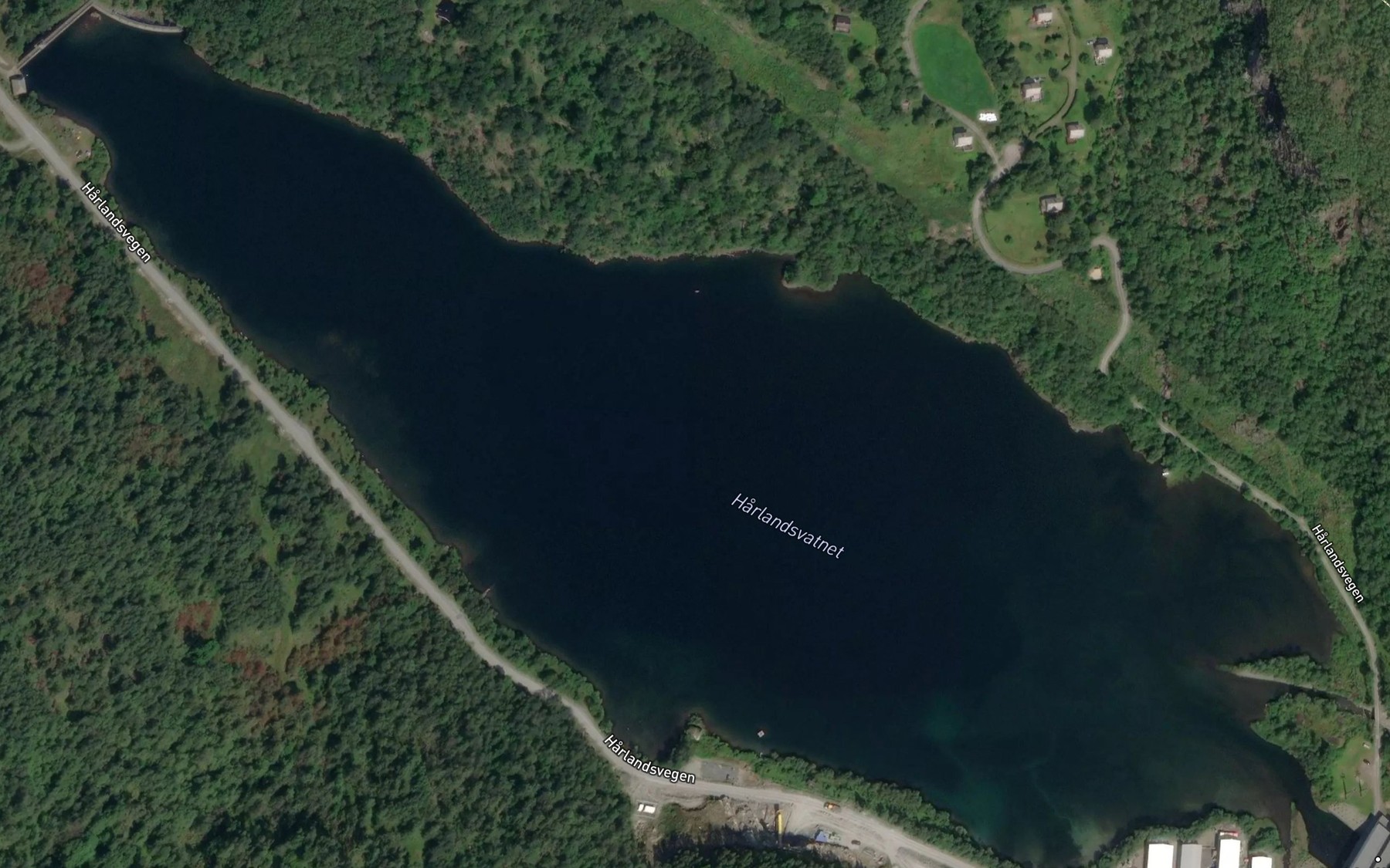 Satellite map of the Harlandsvatnet