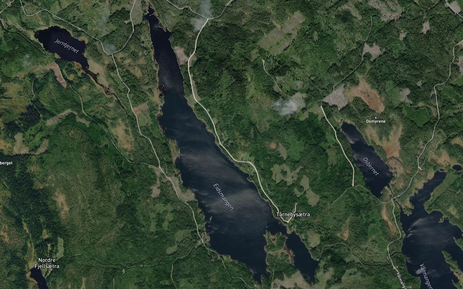 Satellite map of the Eidsmangen