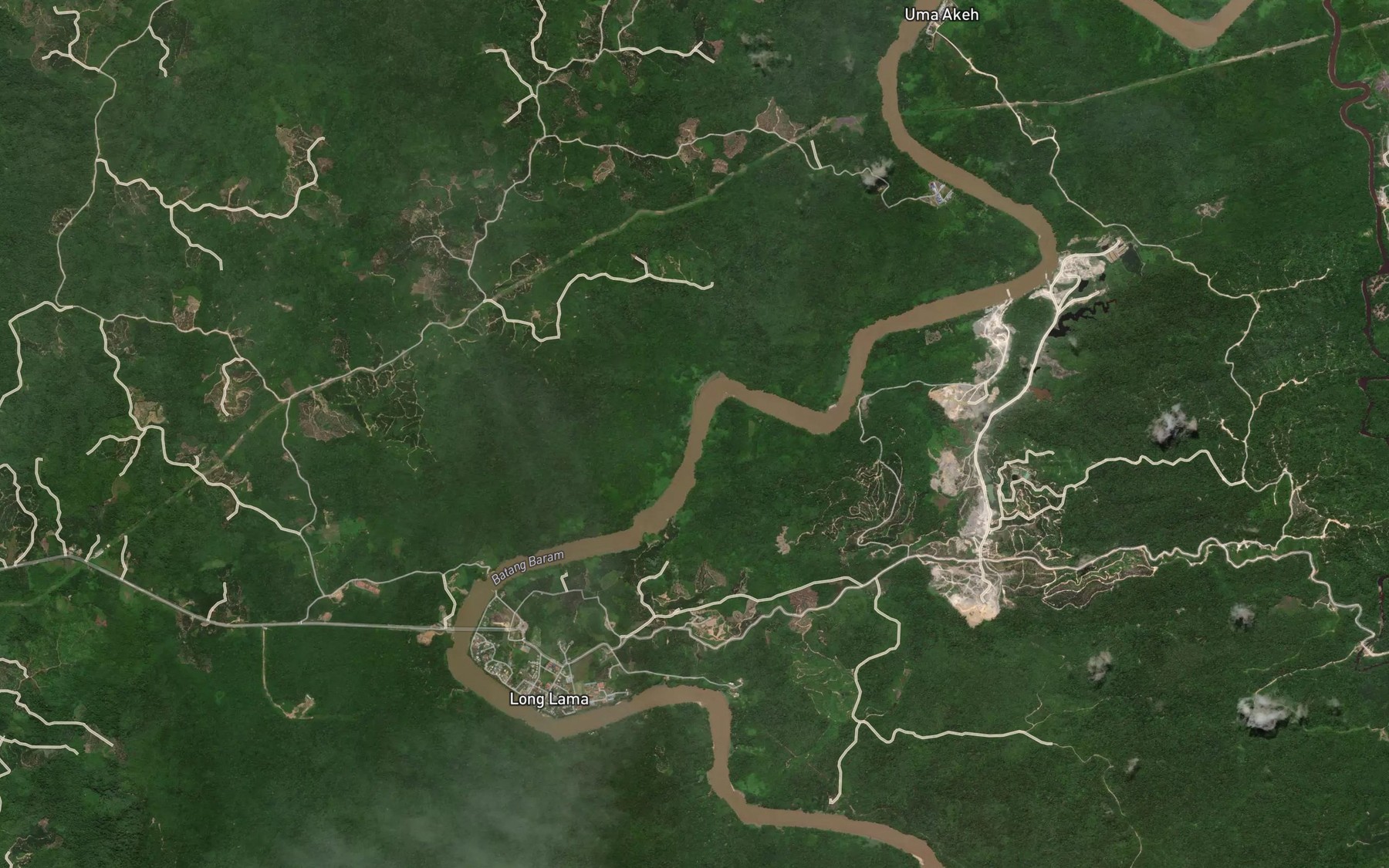 Satellite map of the Sungai Tahi