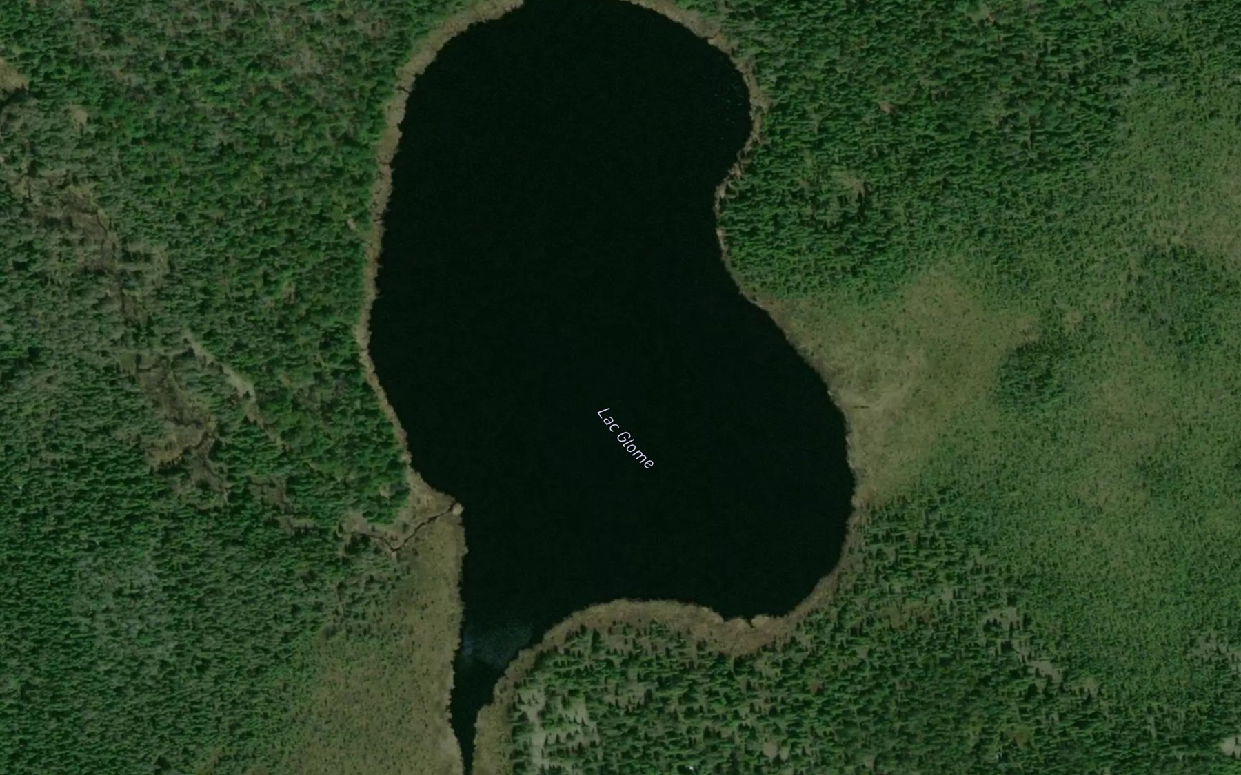 Satellite map of the Lac Glome