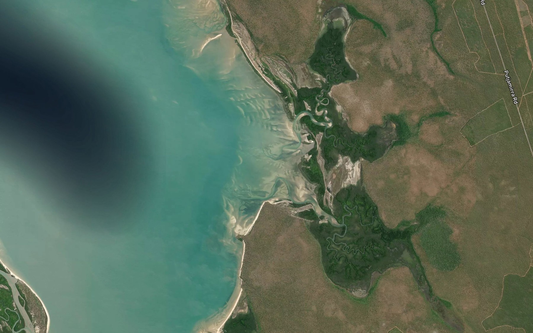 Satellite map of the St Asaph Bay