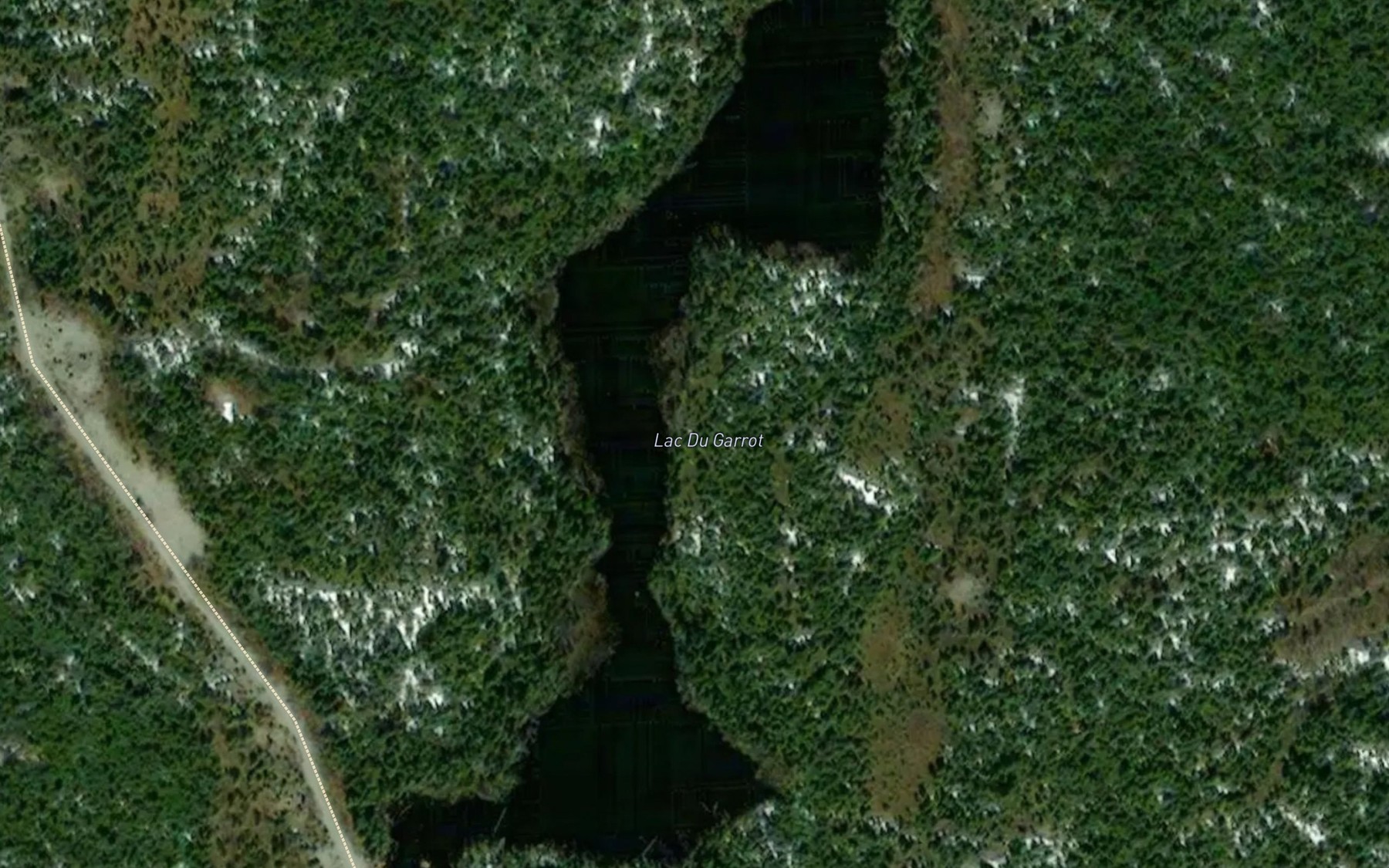 Satellite map of the Lac du Garrot