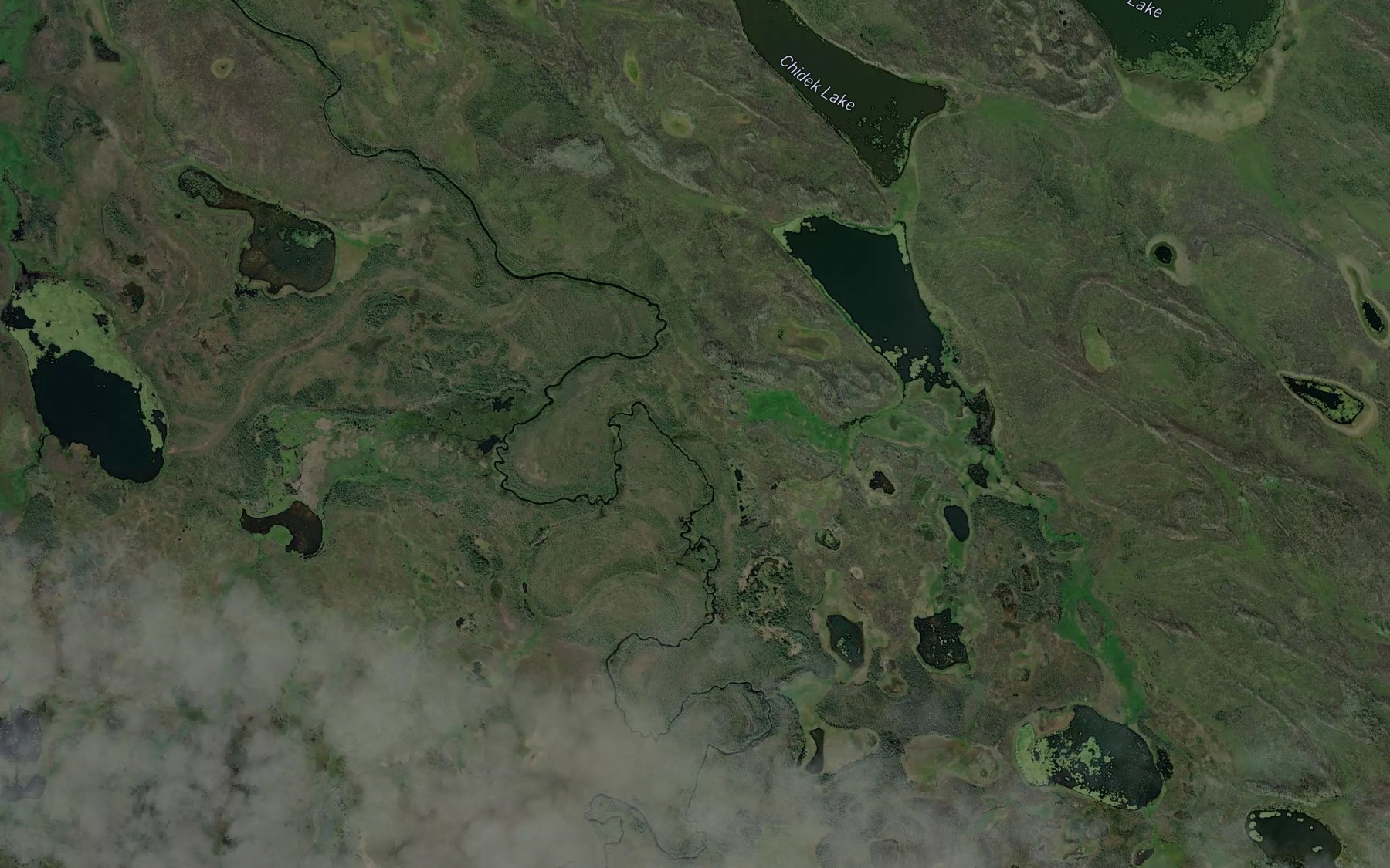 Satellite map of the Chidaglekne Creek