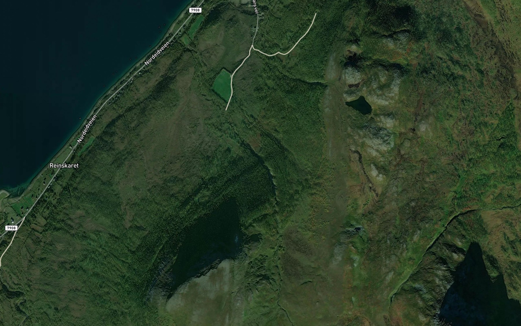 Satellite map of the Storfossen