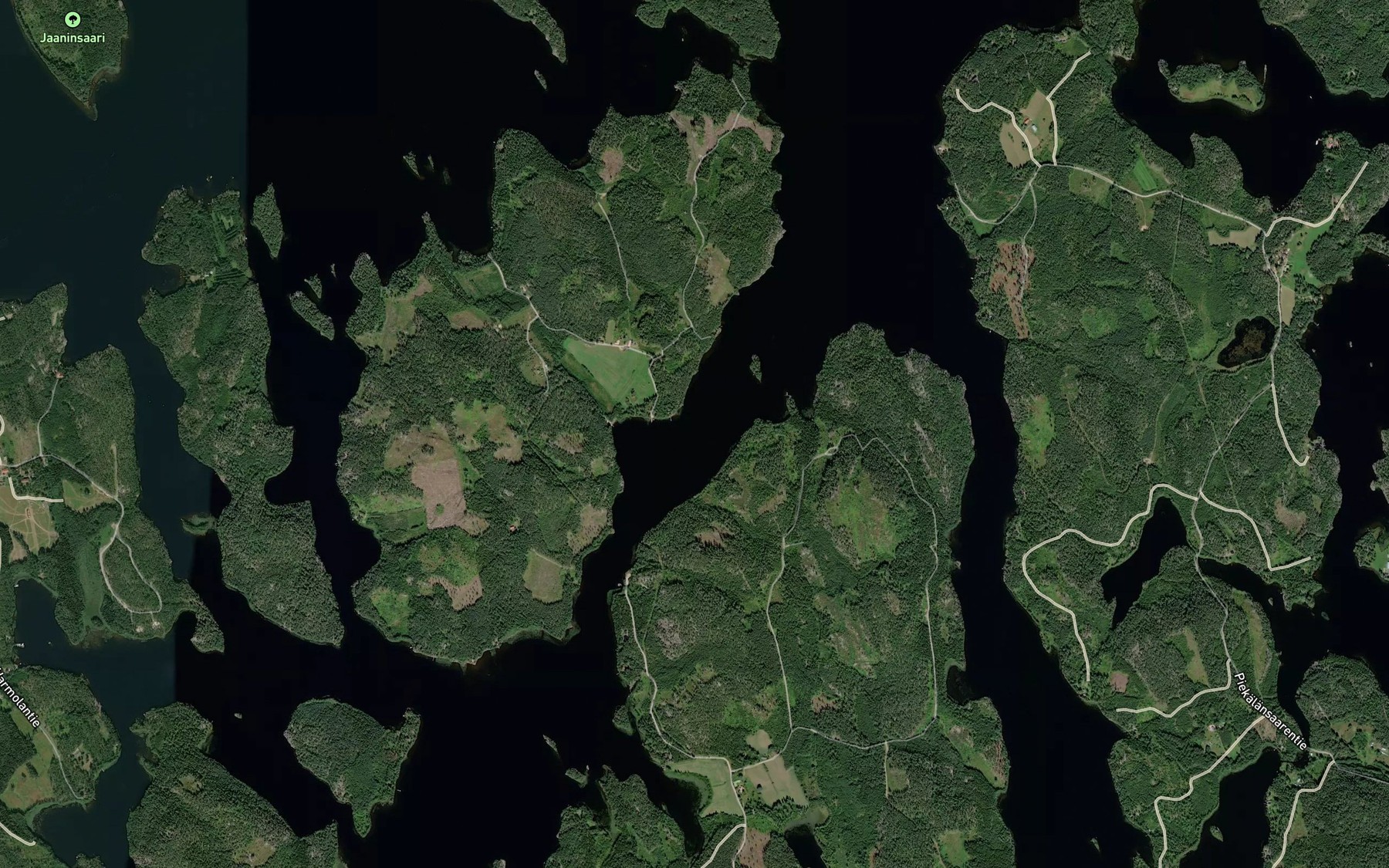 Satellite map of the Paajalansalmi