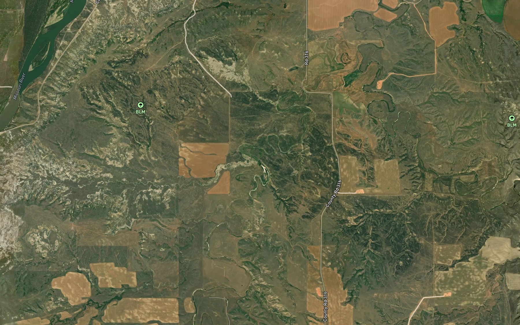 Satellite map of the Soo Prong