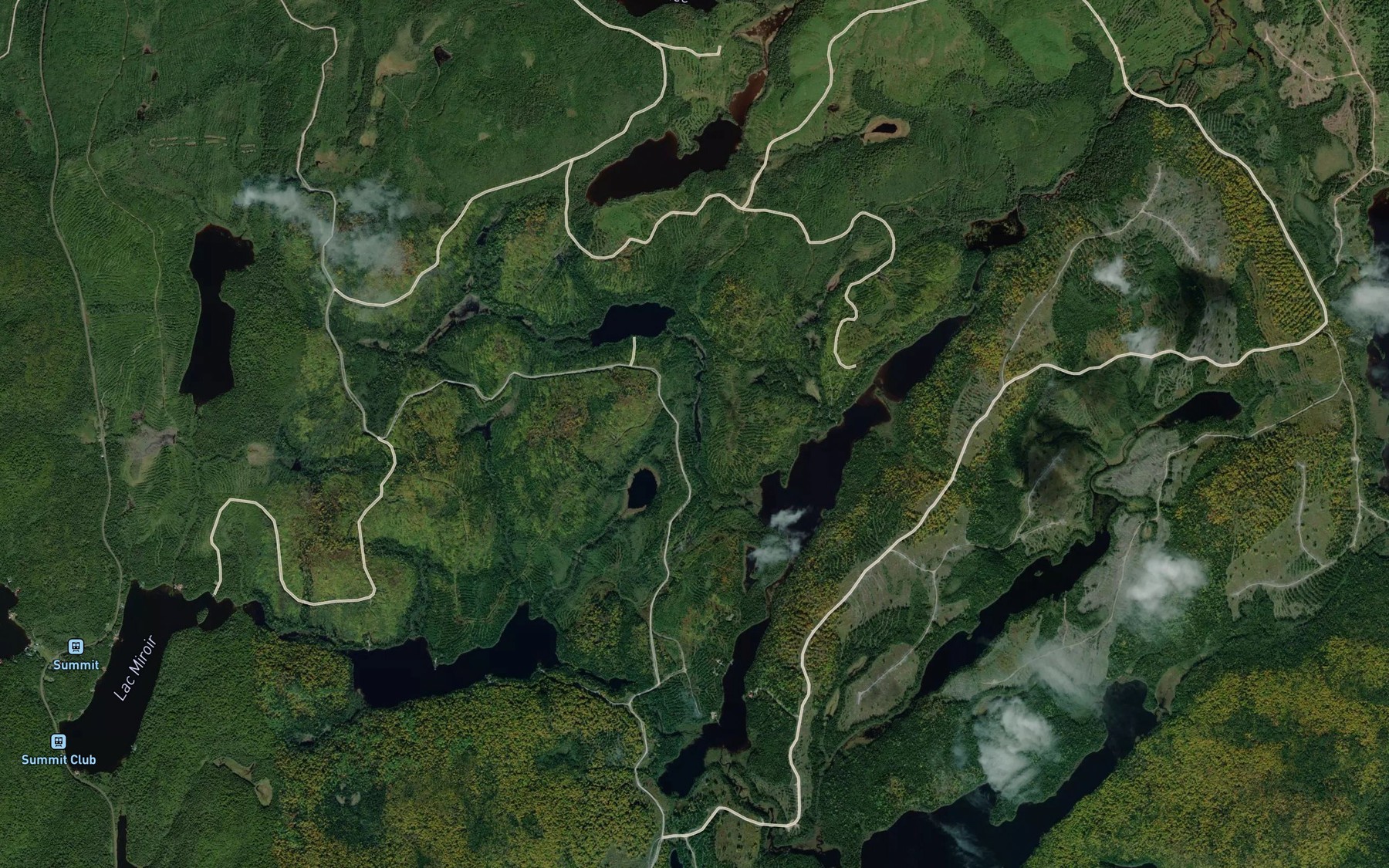 Satellite map of the Lac Hibou