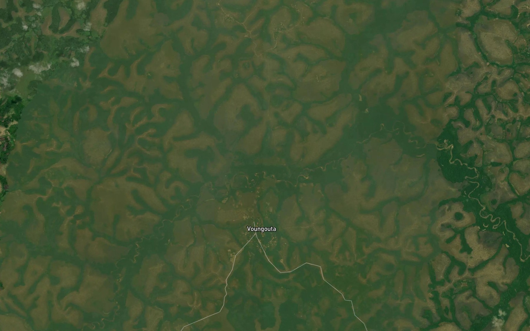 Satellite map of the Boungama