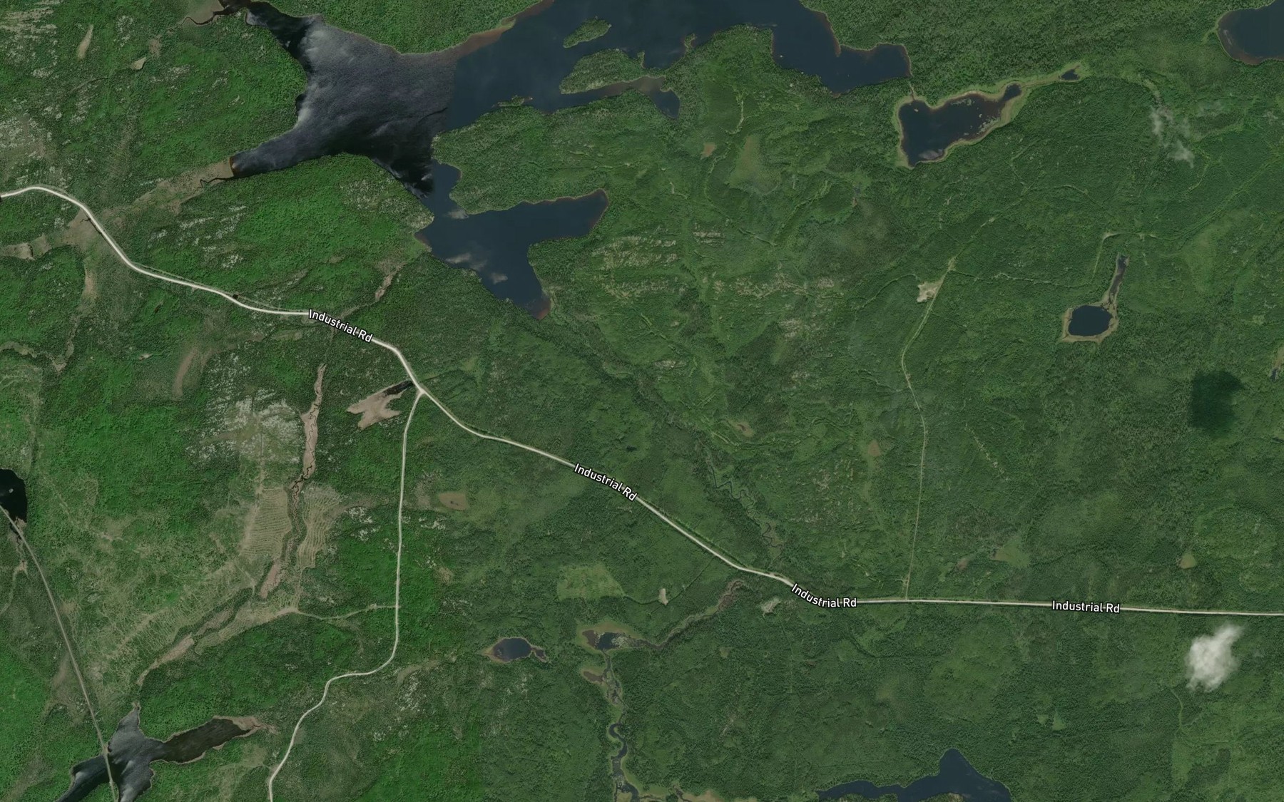 Satellite map of the Arms Creek