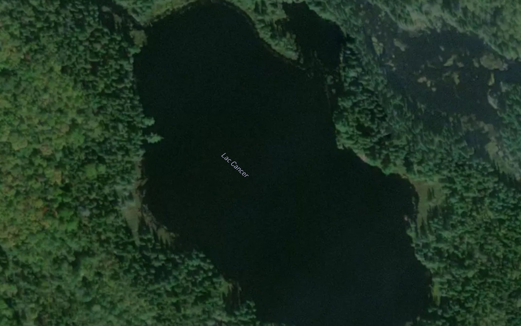 Satellite map of the Lac Cancer