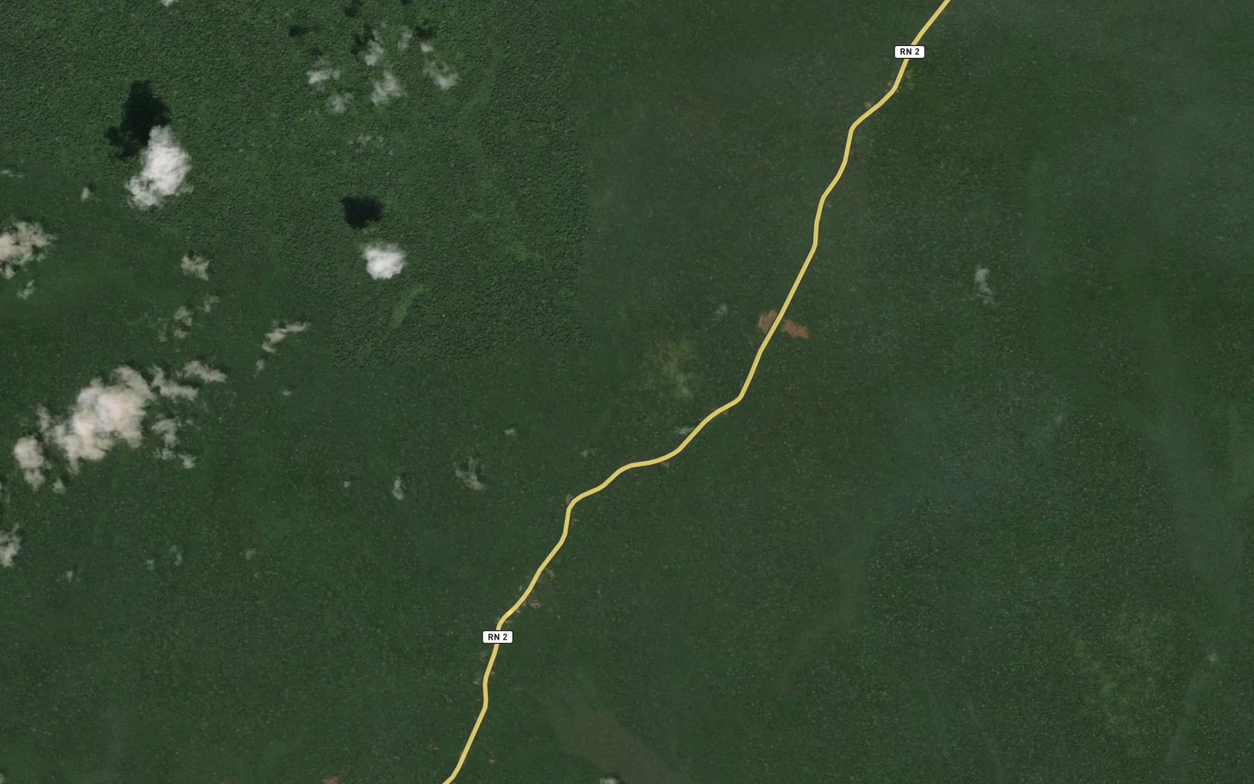 Satellite map of the Ebangui