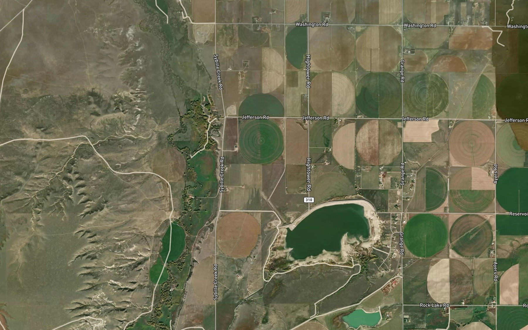 Satellite map of the Feeder Ditch Number 2
