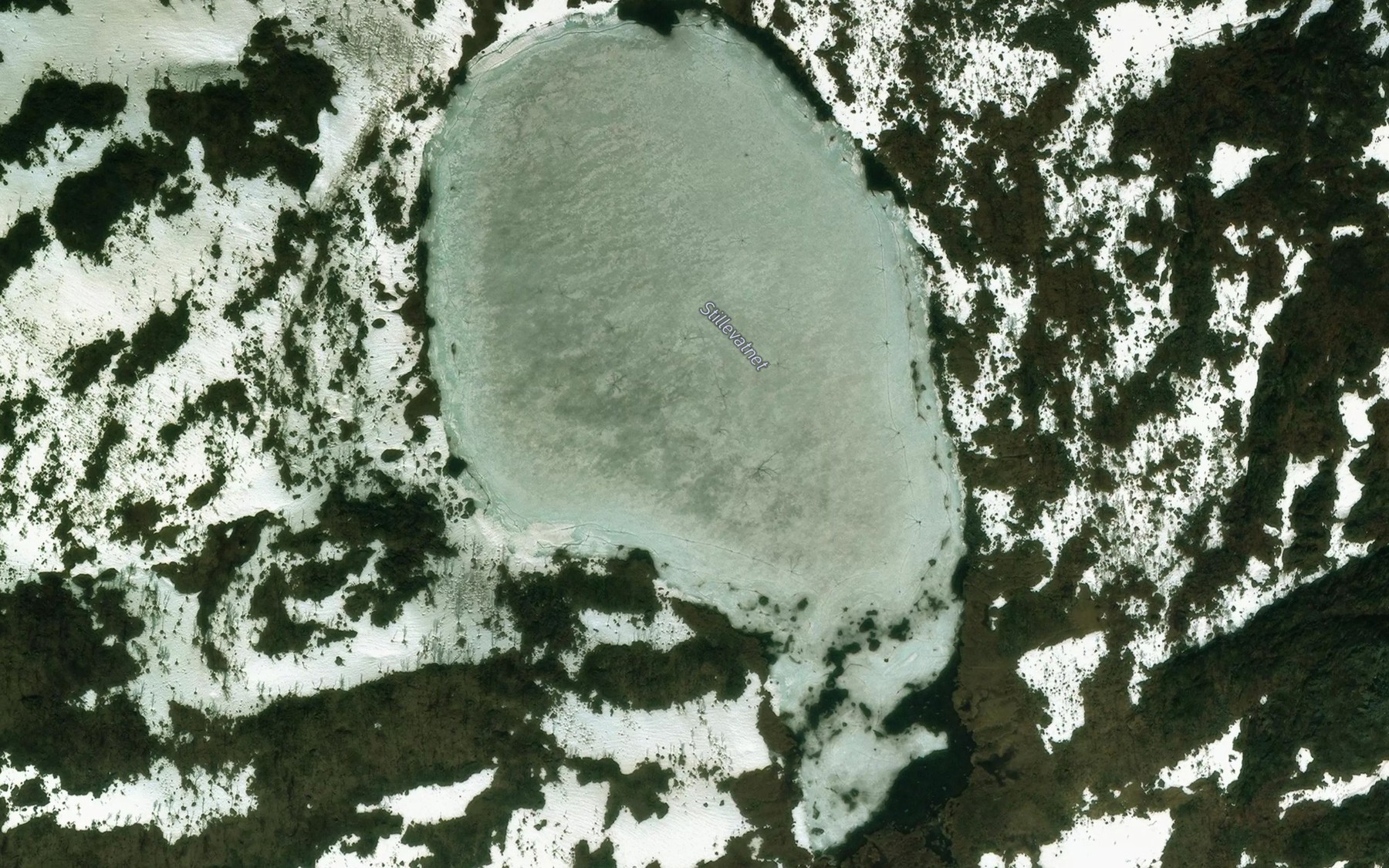Satellite map of the Stillevatnet