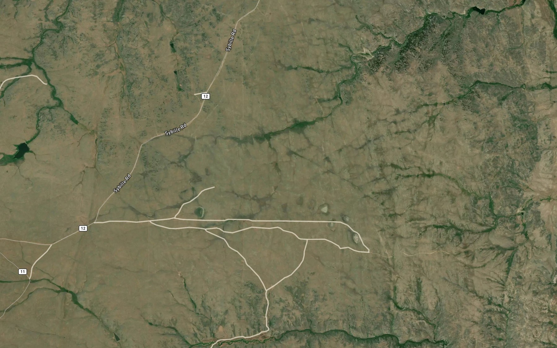 Satellite map of the Canon Number 5 Reservoir