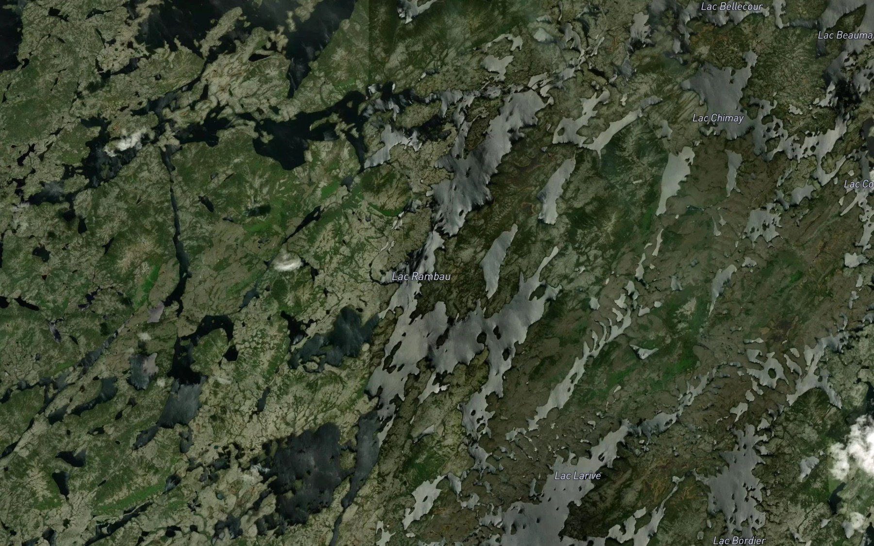 Satellite map of the Lac Rambau