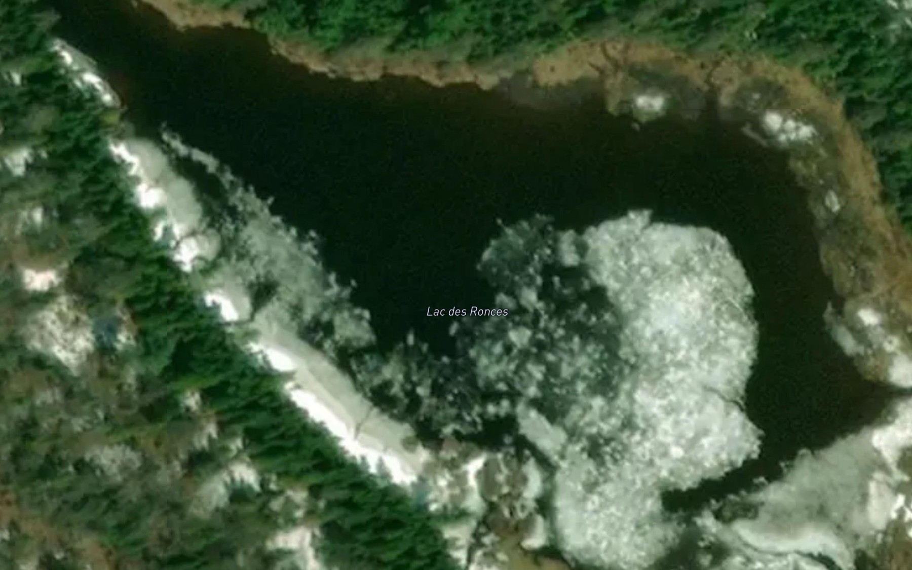 Satellite map of the Lac des Ronces
