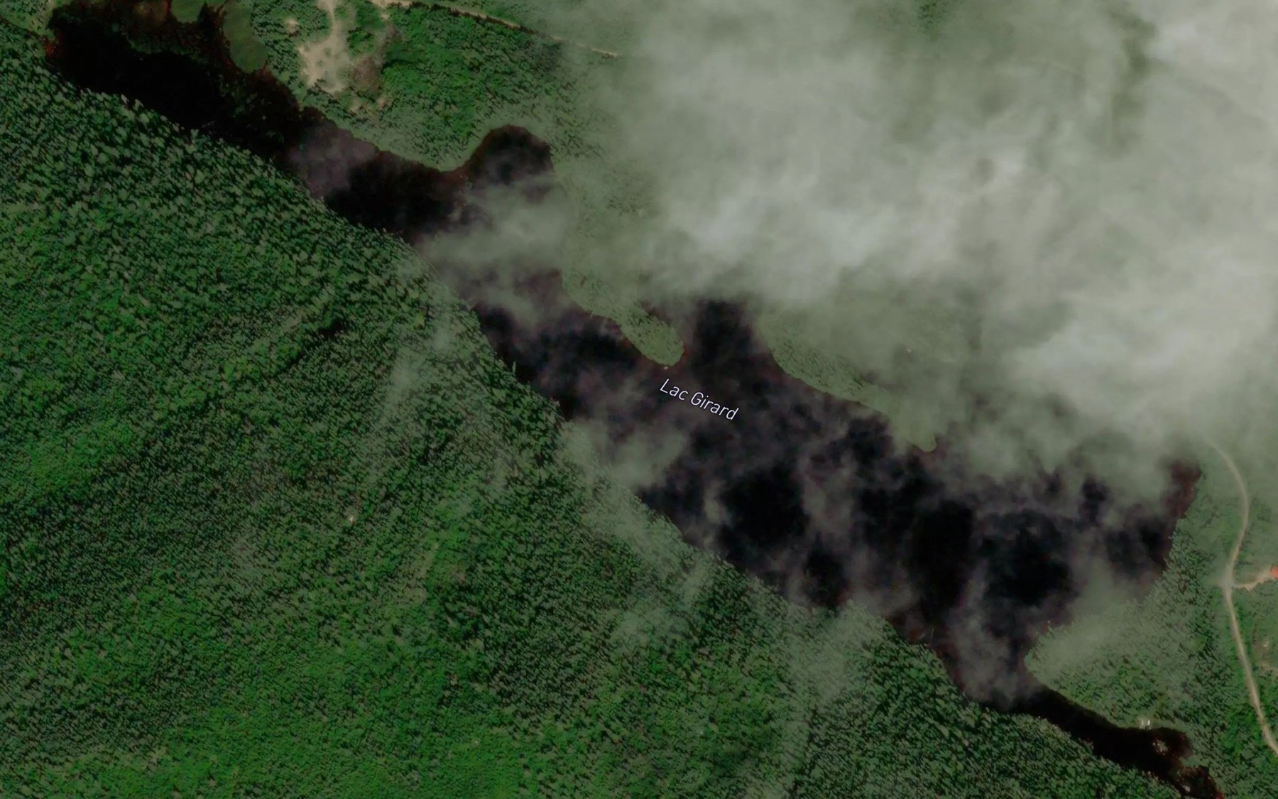 Satellite map of the Lac Girard